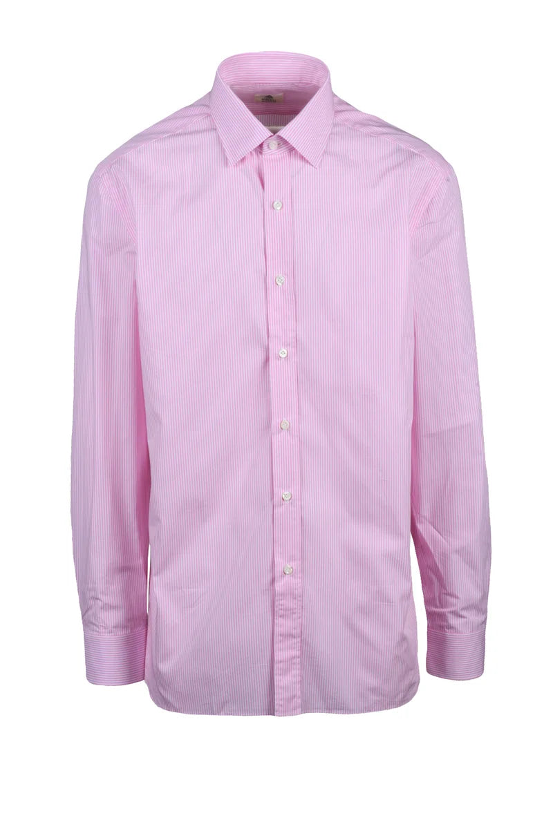 Cotton Shirt - White/Pink