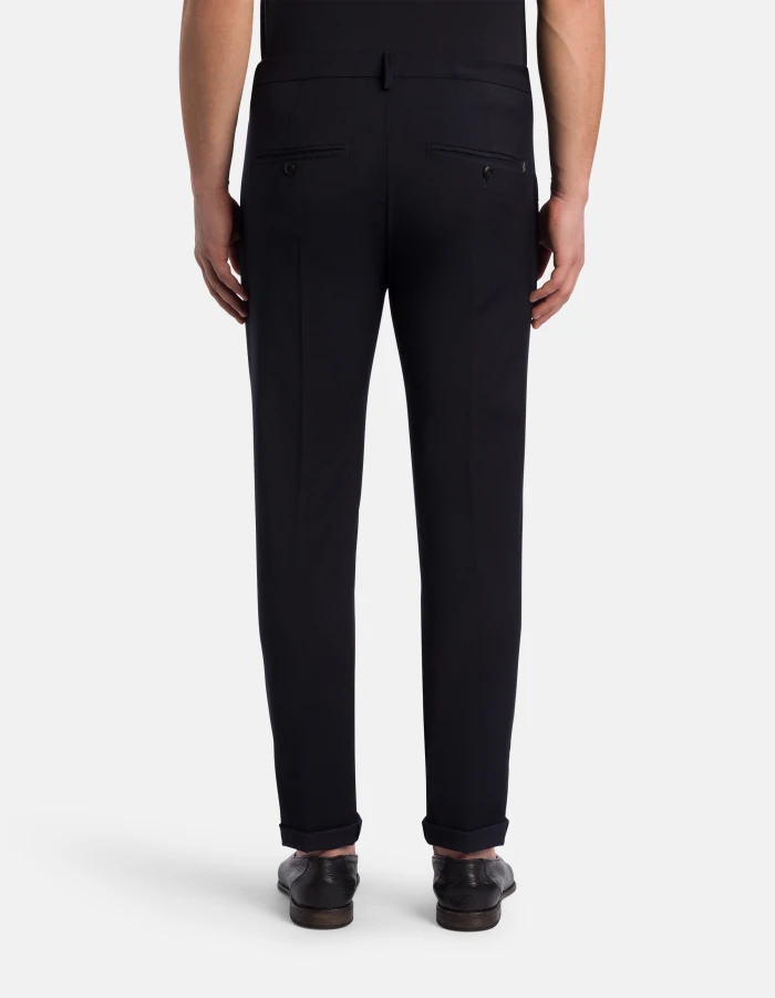 Slim-Fit Black Jeans with Mid-Rise Waist