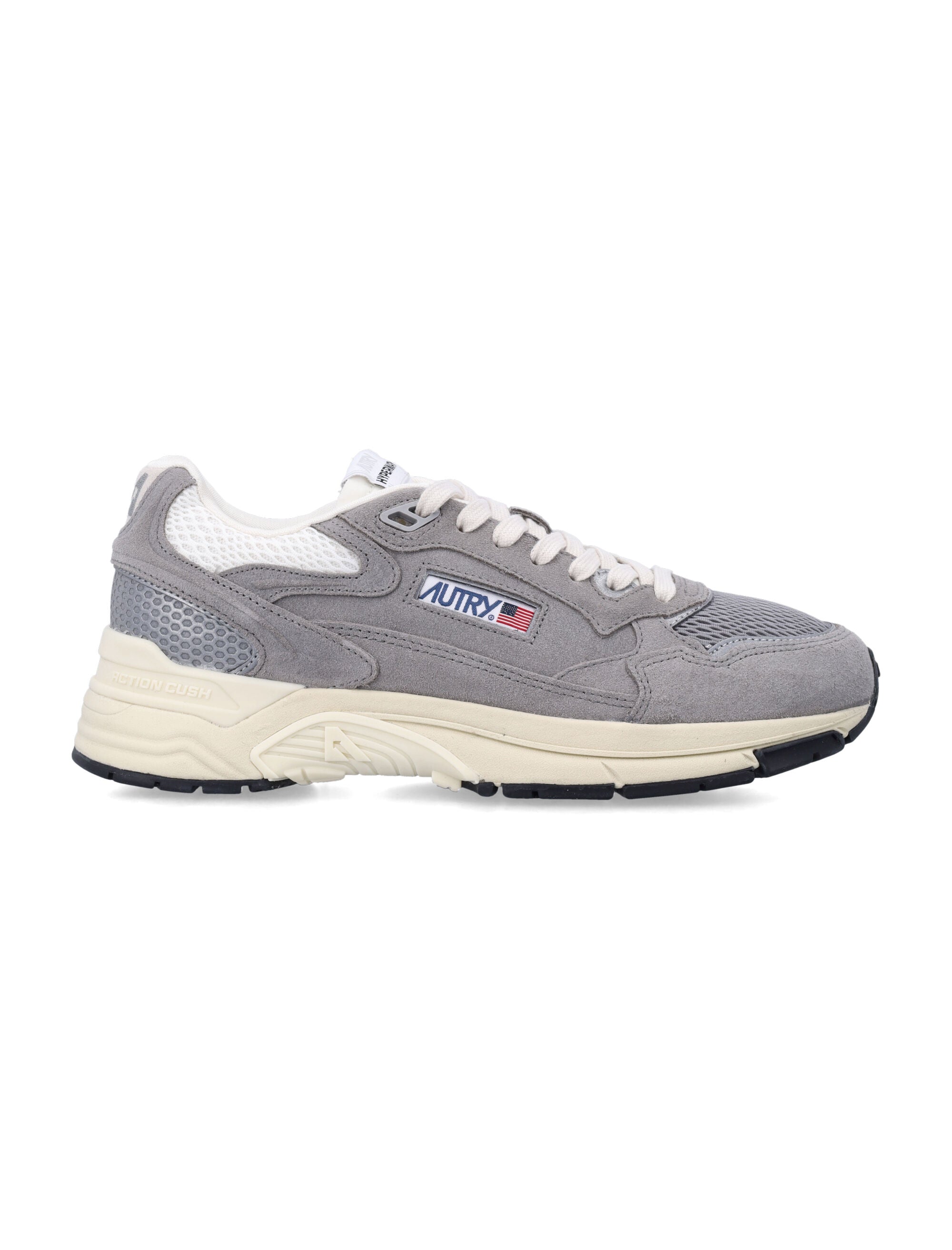 Hyperway Mesh & Suede Grey Sneakers