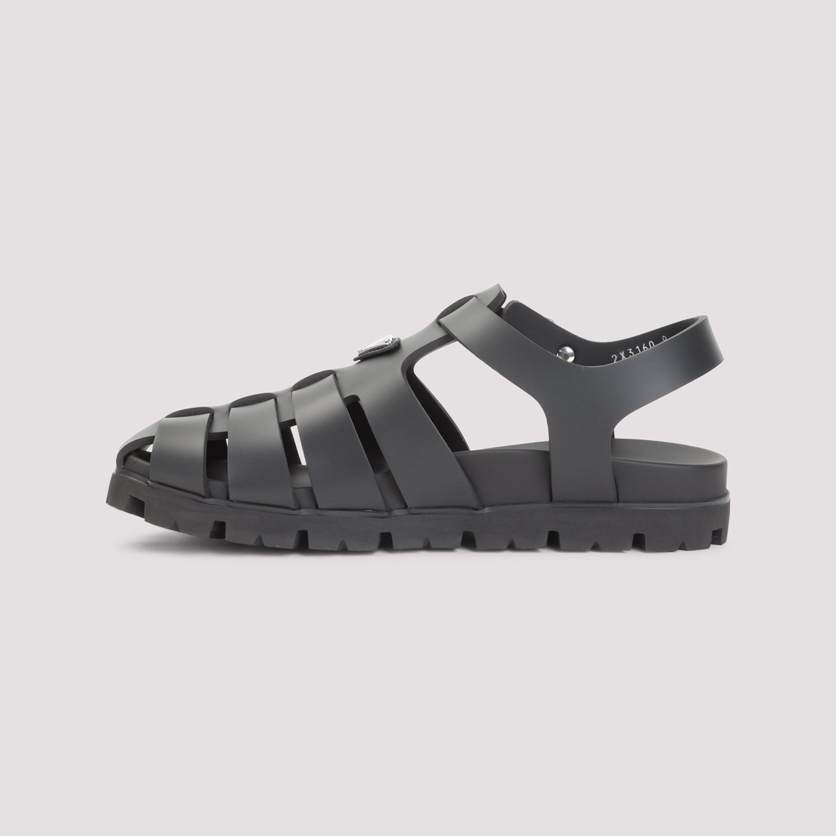 Black Cage Design Sandals