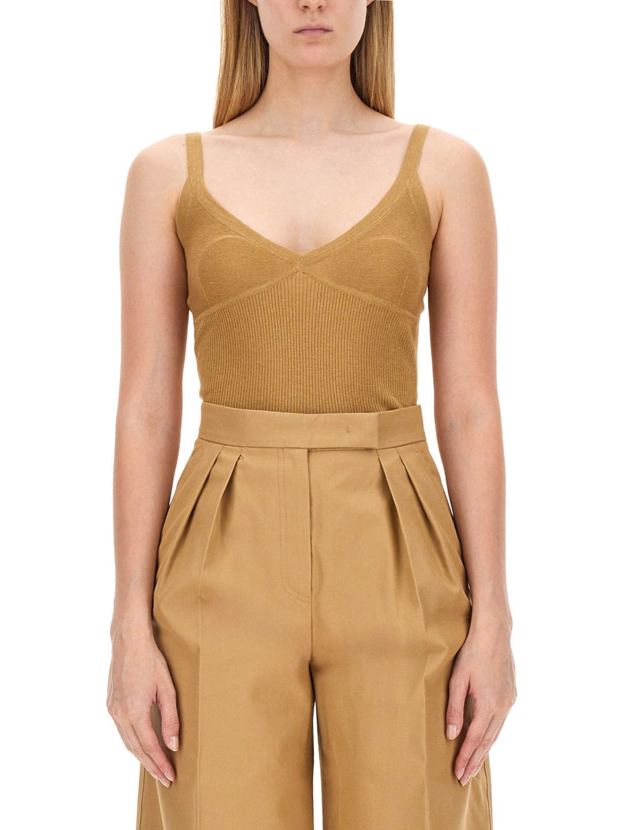 Refined Slim Fit Top in Silk-Cashmere Blend