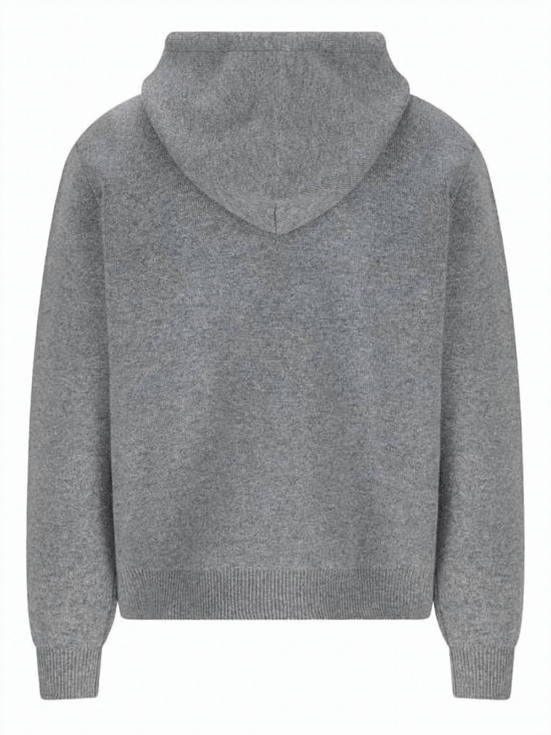 Knit Sweatshirt with Hood and Kangaroo Pocket