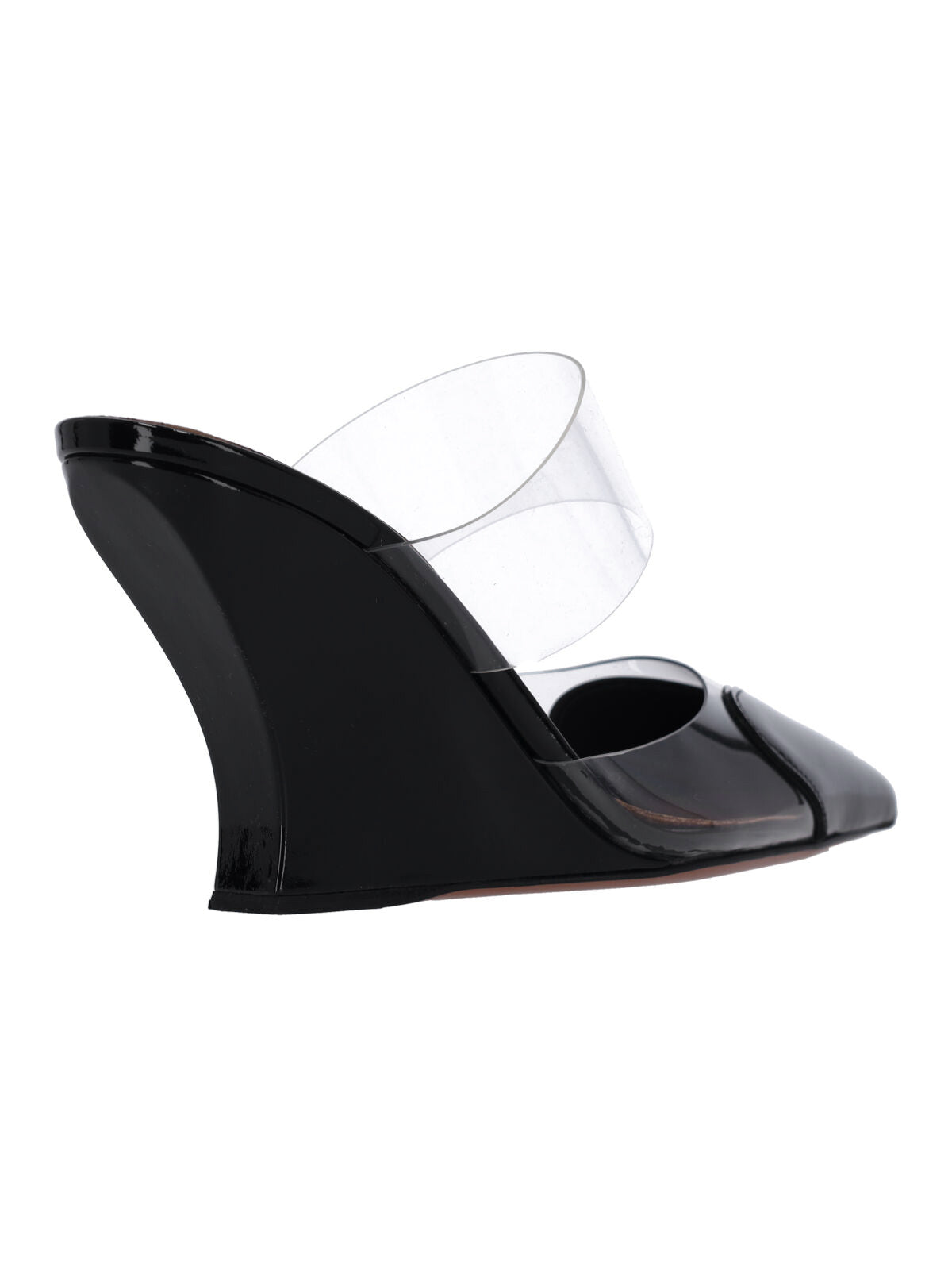 Black Le Cœur Heart Wedge Pumps