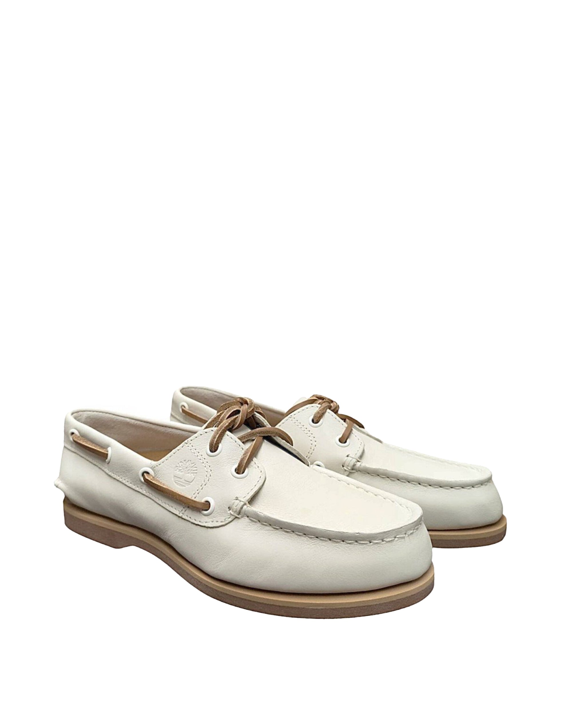Classic Boat Shoe in Natural Full-Grain