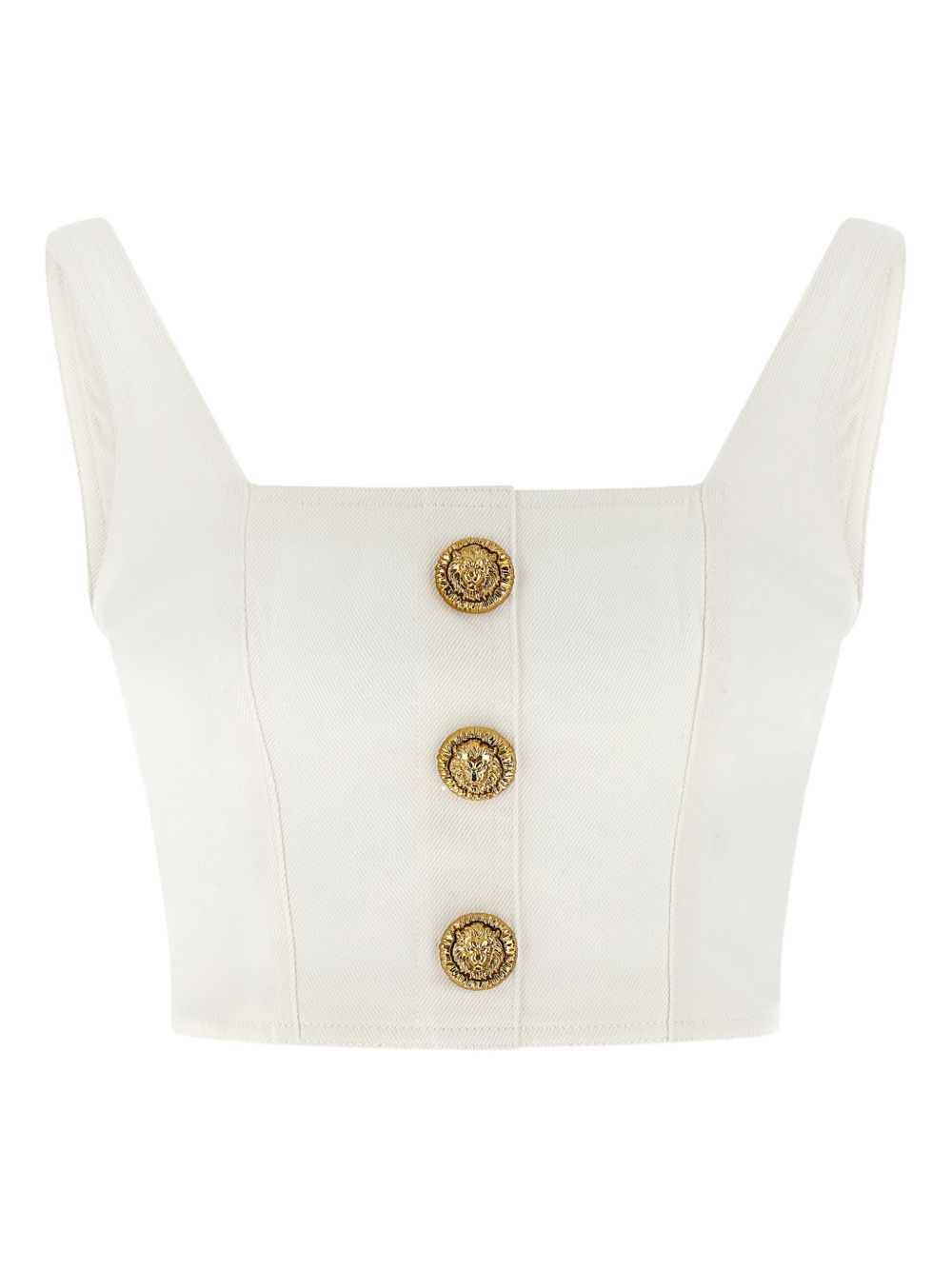 Structured Square Neck Crop Top