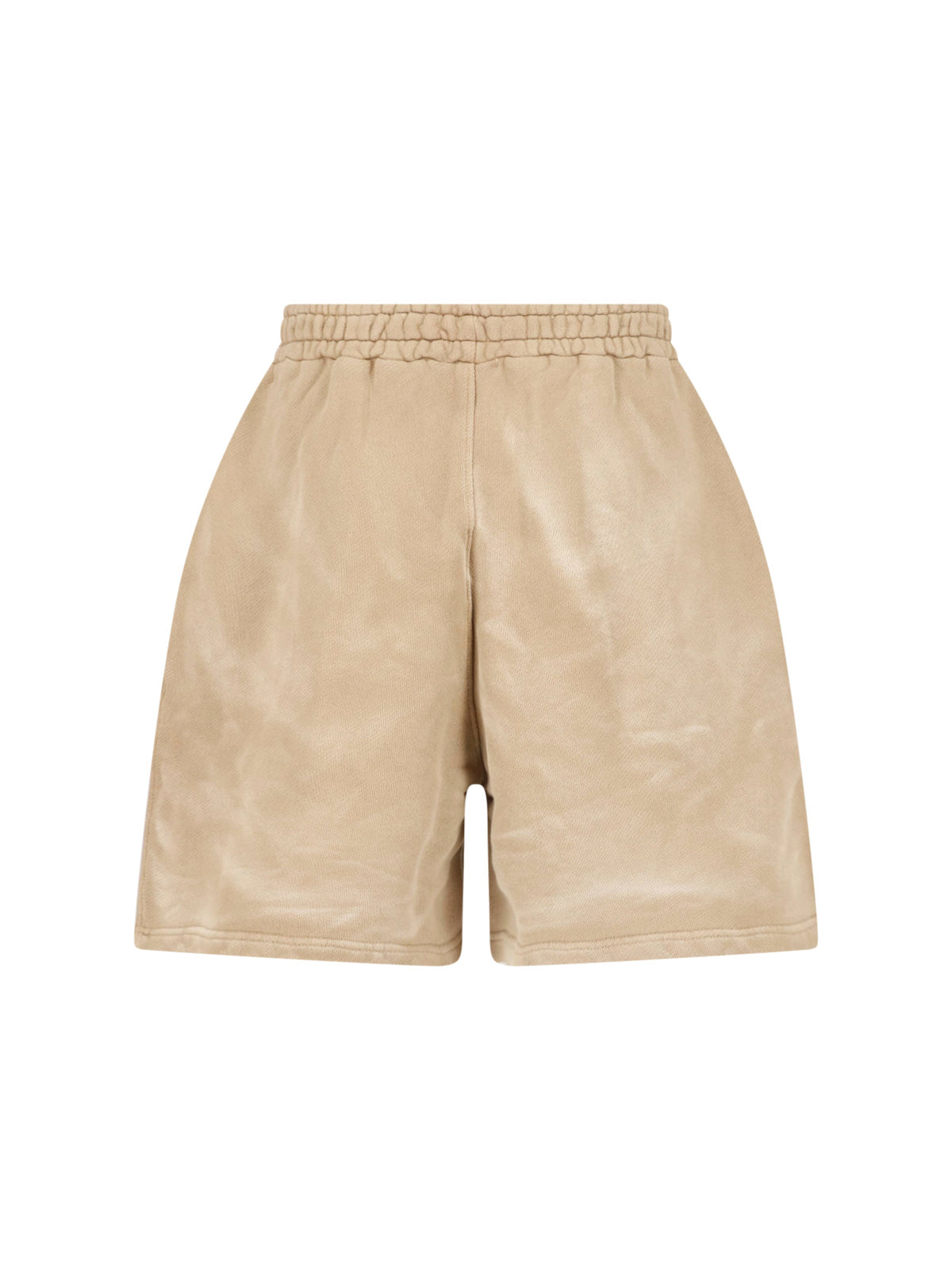 Relaxed Fit Shorts with Elastic Waistband and Subtle Branding