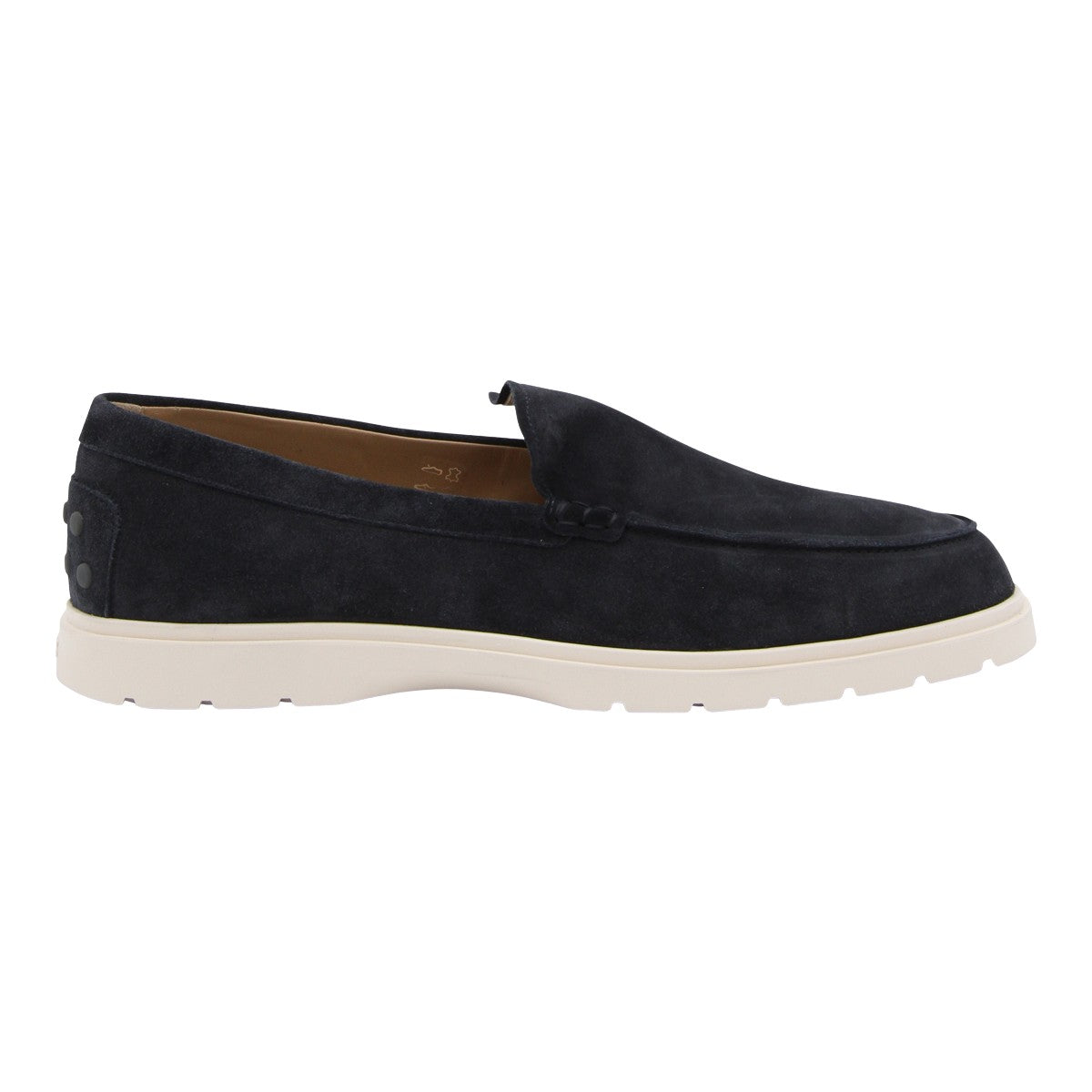 Suede Slip-On Loafers with Textured Sole