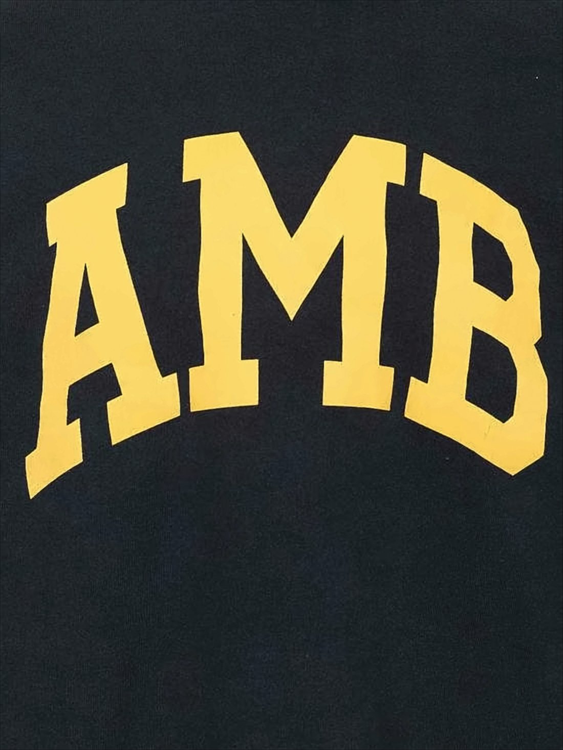 Black Long-Sleeve Sweatshirt with Bold Lettering