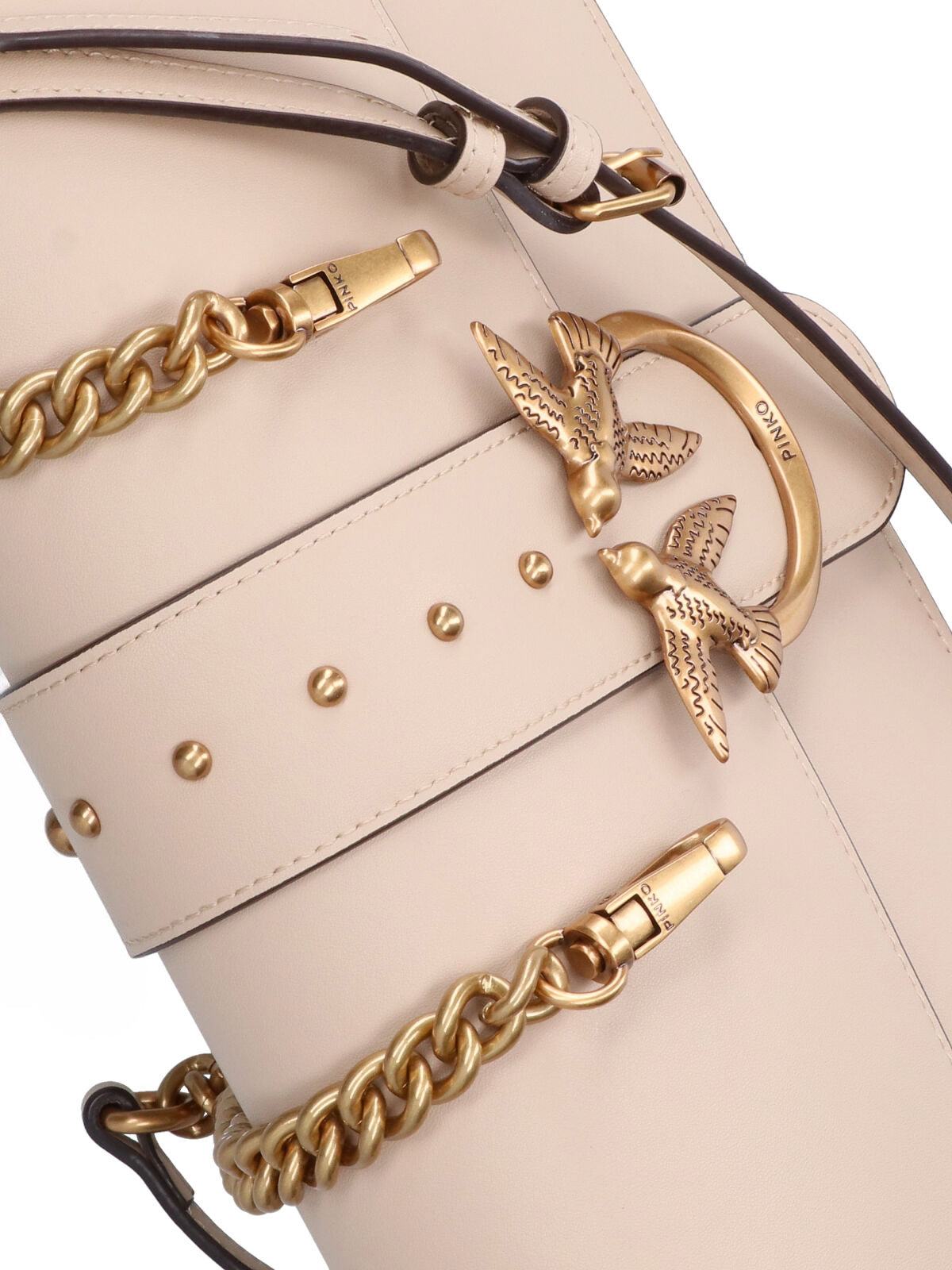 Structured Beige Handbag With Versatile Carrying Options