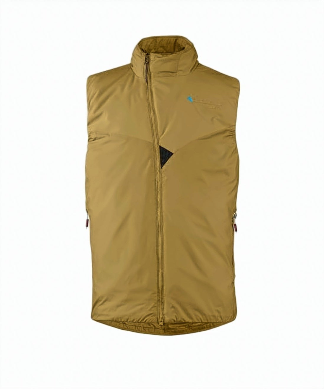 High-Collar Sleeveless Vest with Zippered Pockets