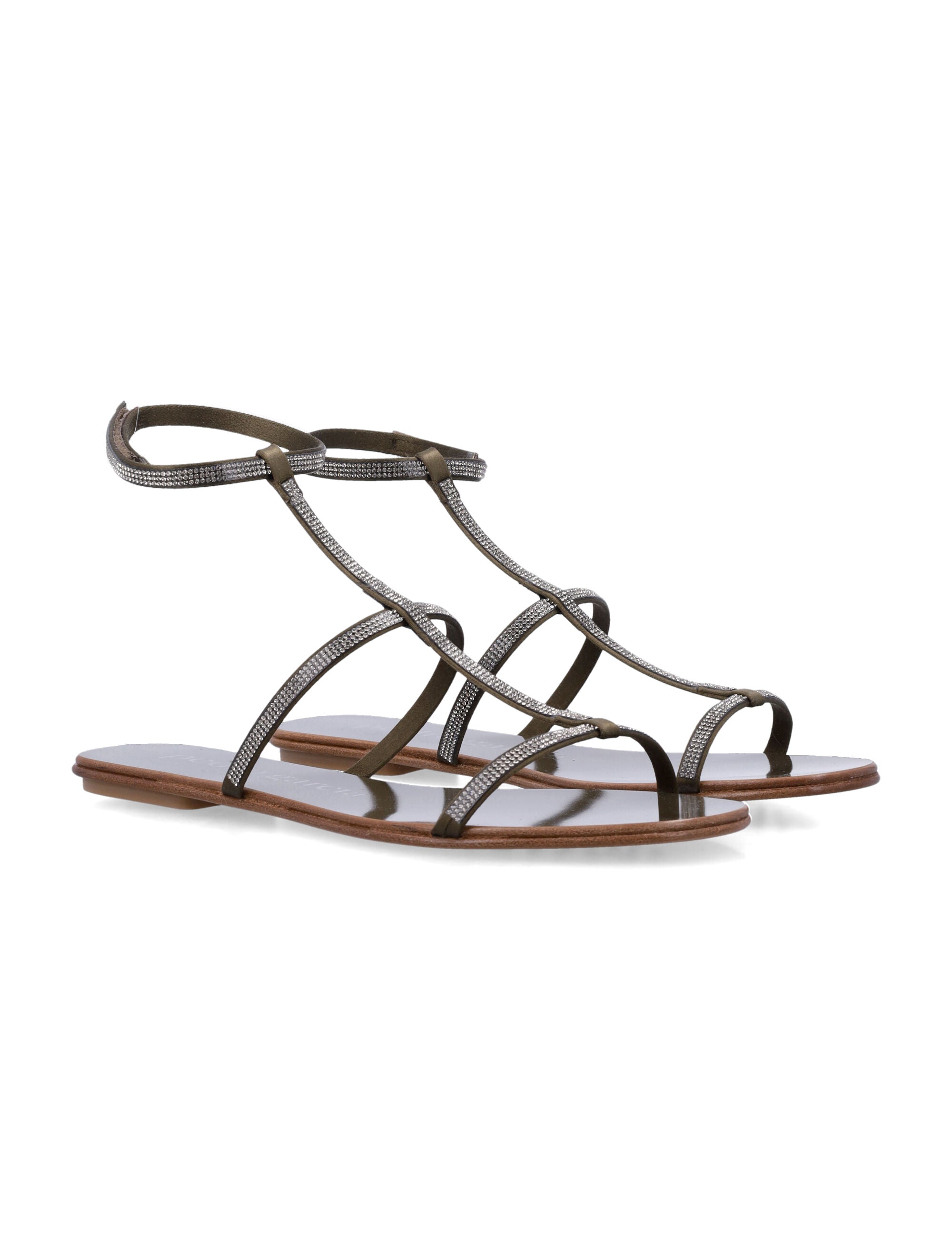 Satin Enola Strappy Sandals