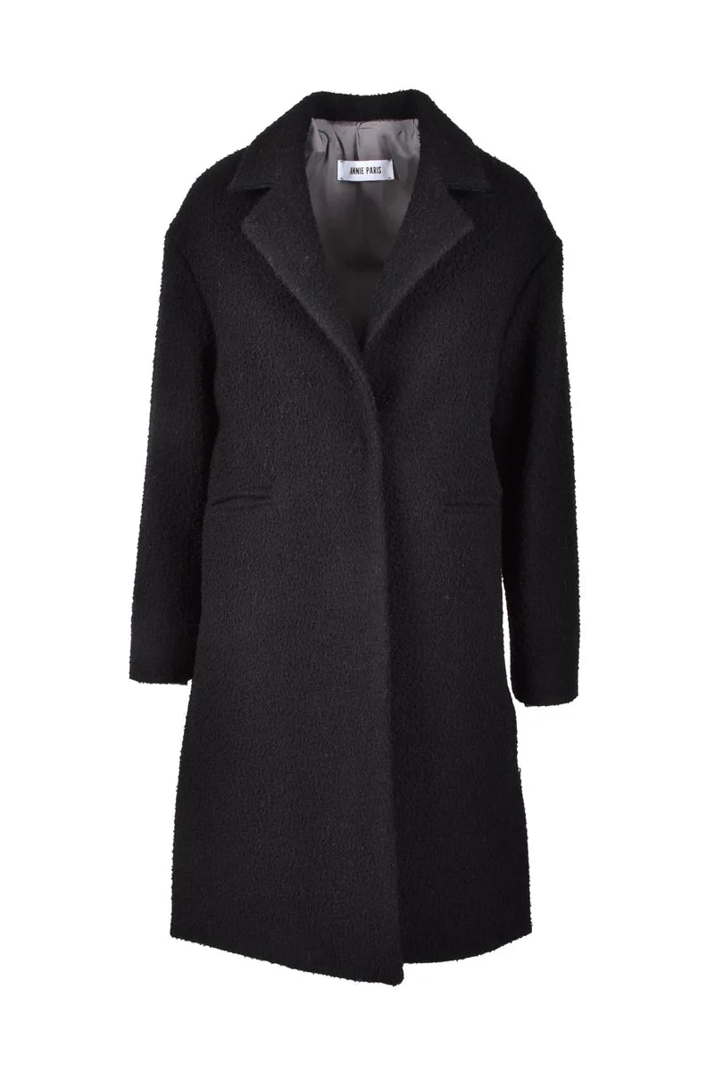 Virgin Wool Coat - Black