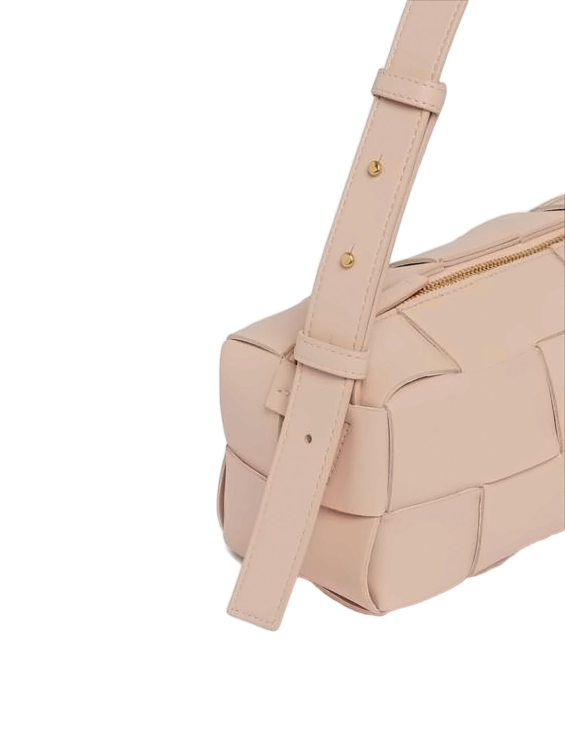 Woven Lambskin Shoulder Bag