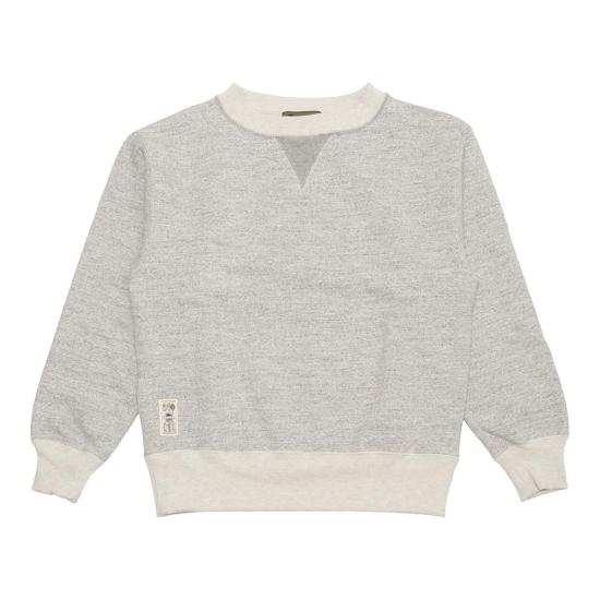 Long-Sleeve Crewneck Shirt With Subtle Heathered Texture