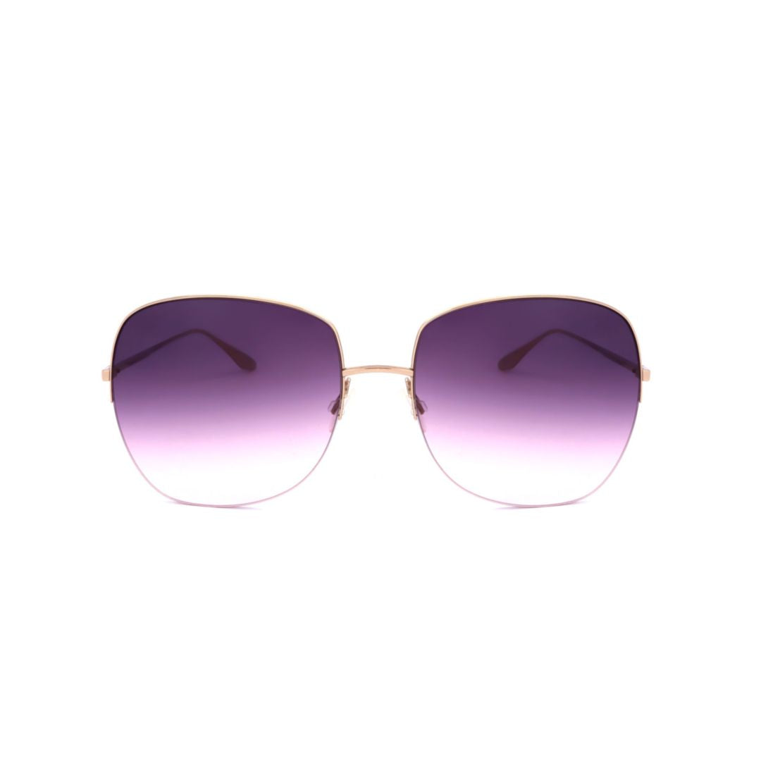 Bp0055 620vf Large Square Gradient-Tinted Sunglasses with Slim Metal Frame