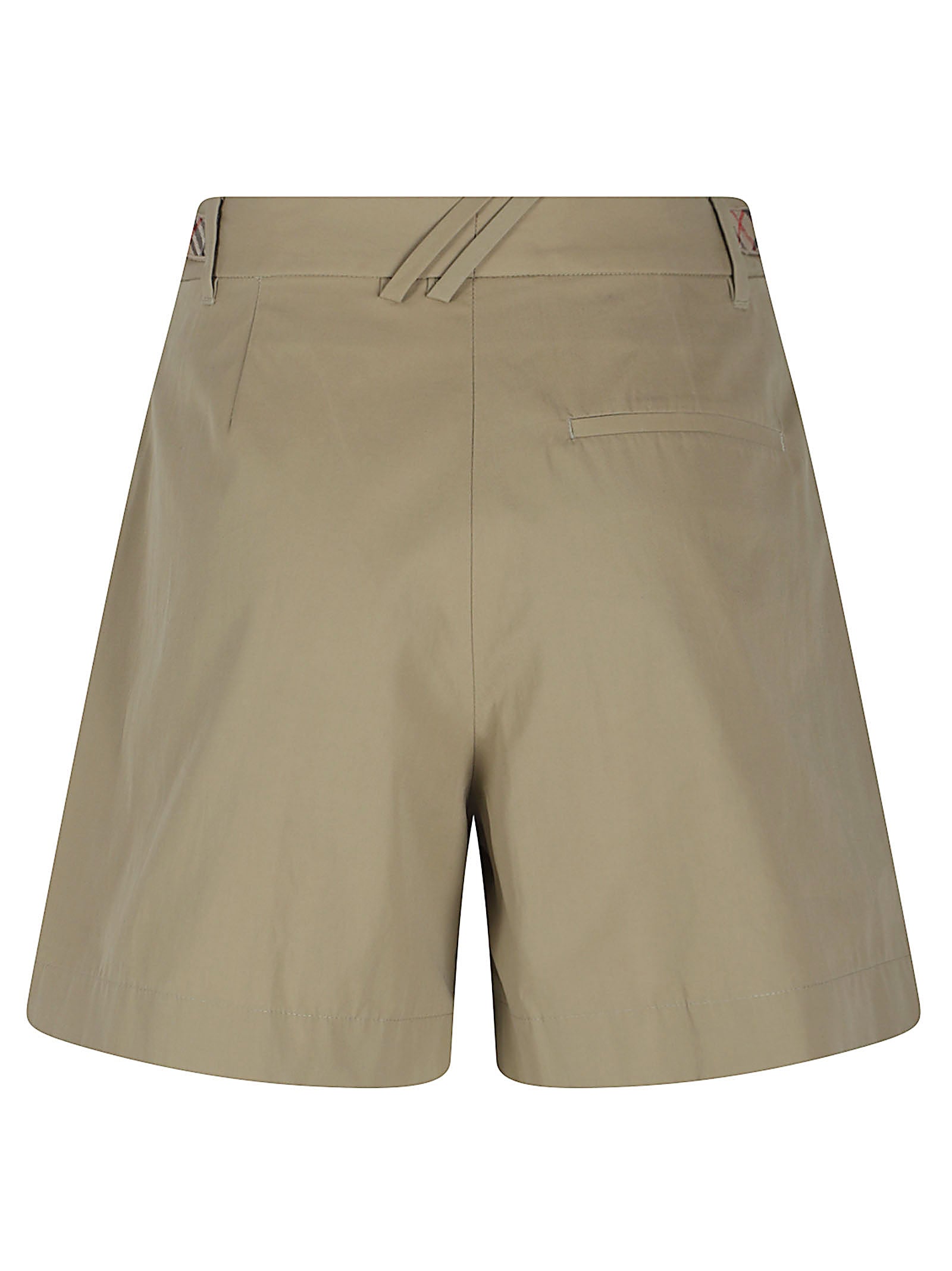 High-Waist Tailored Shorts with Distinctive Belt Detail