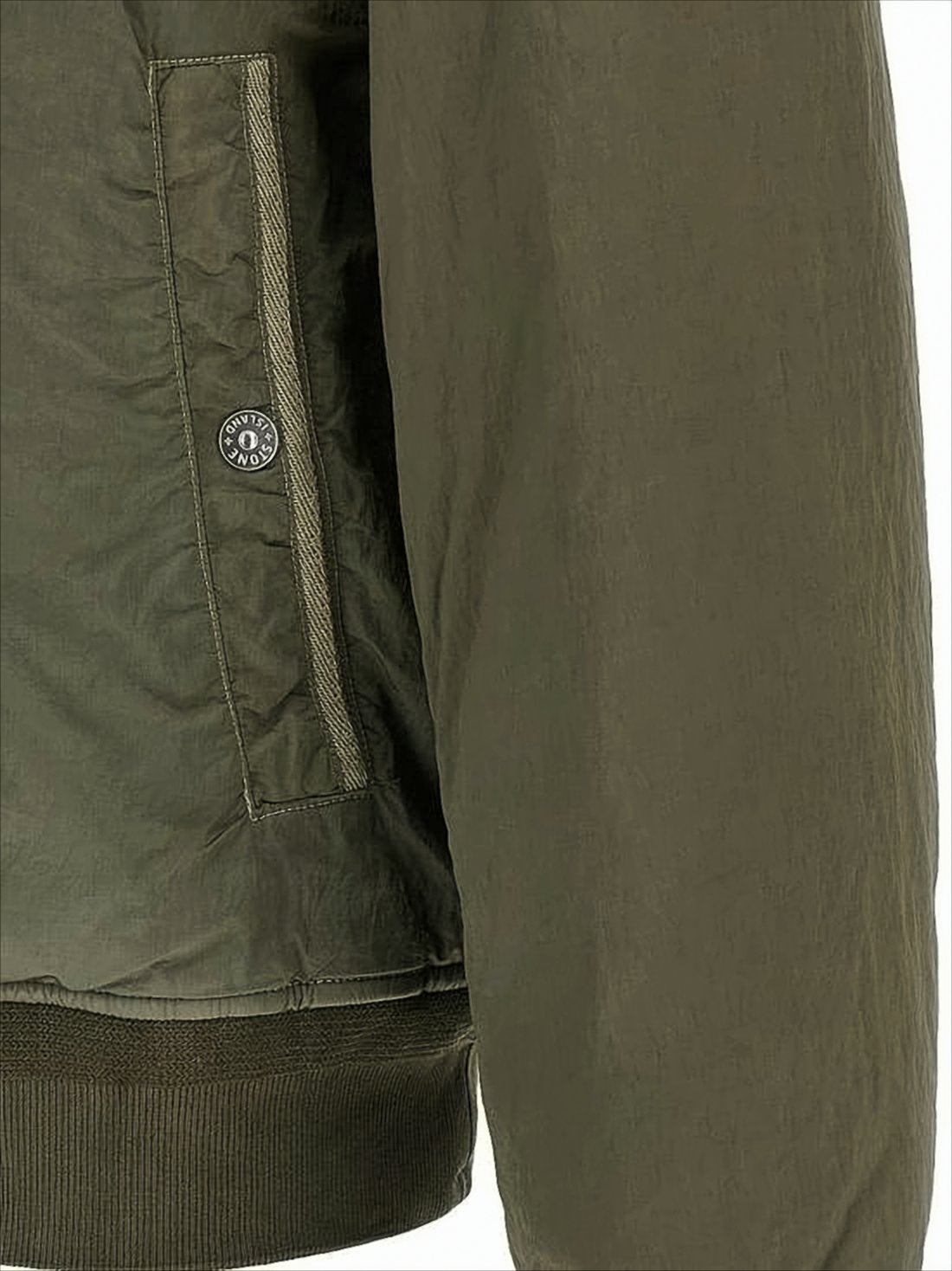 Olive Green Bomber Jacket with Signature Patch