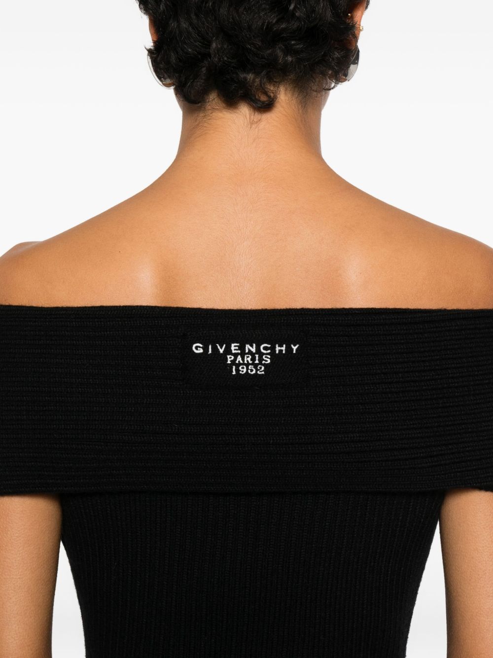 Fitted Off-the-Shoulder Mini Dress