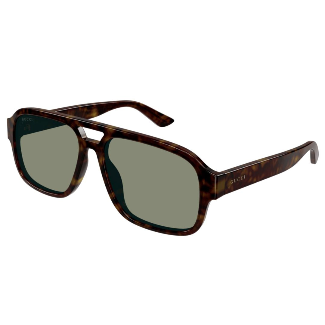 Gg1342s Rectangular Tortoiseshell Sunglasses