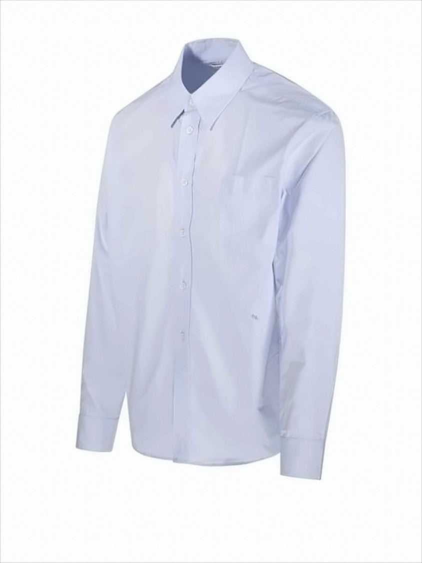 Long-Sleeve Button-Down Shirt with Chest Pocket
