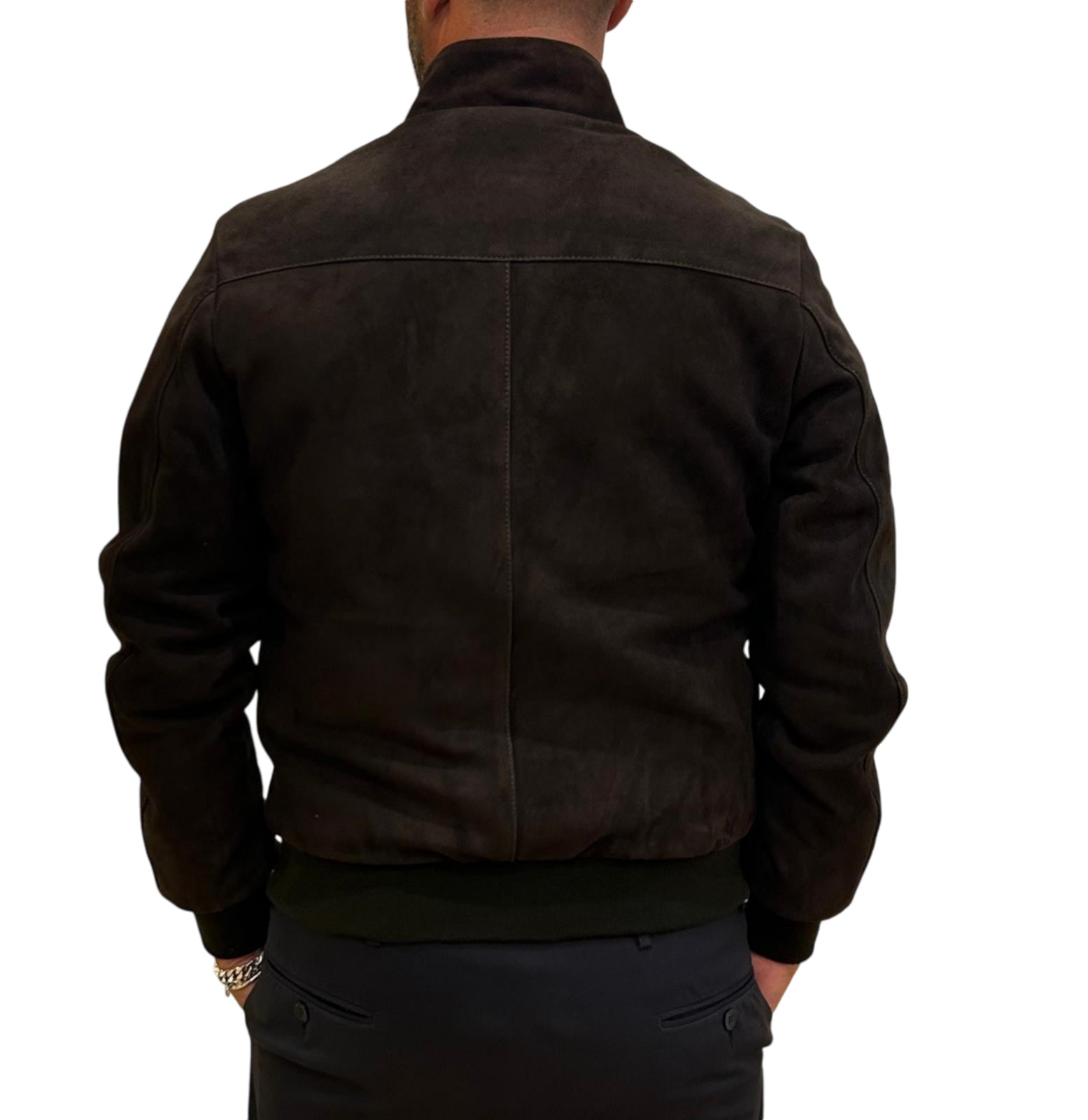 Classic Black Leather Jacket With Structured Silhouette
