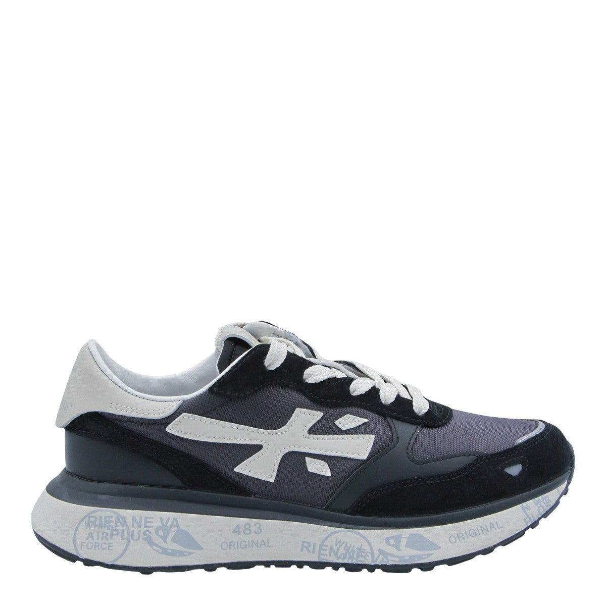 Distinctive Blue Sneakers with Suede