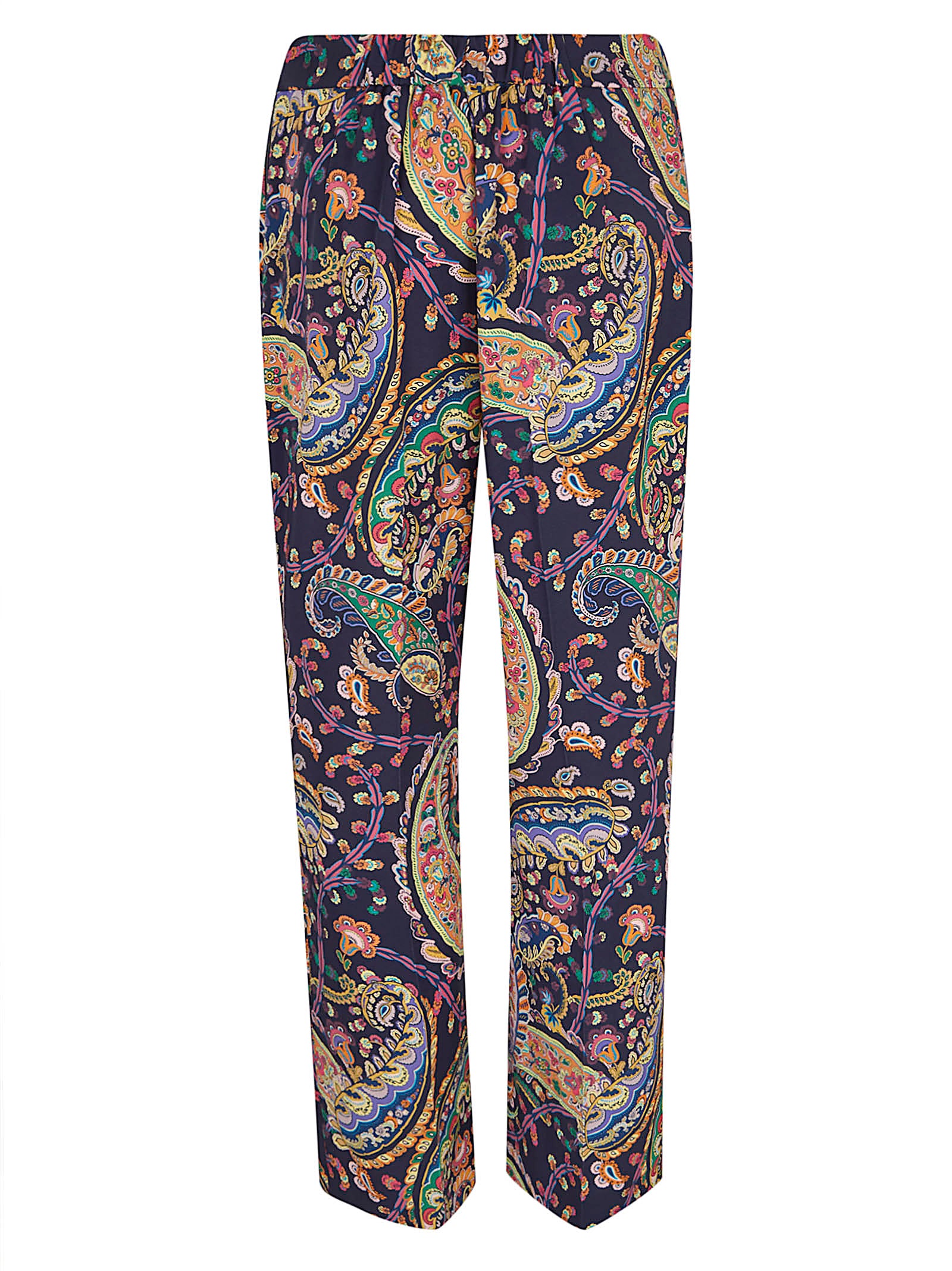 Multicolour Comfortable Fit Polyester Blend Trousers