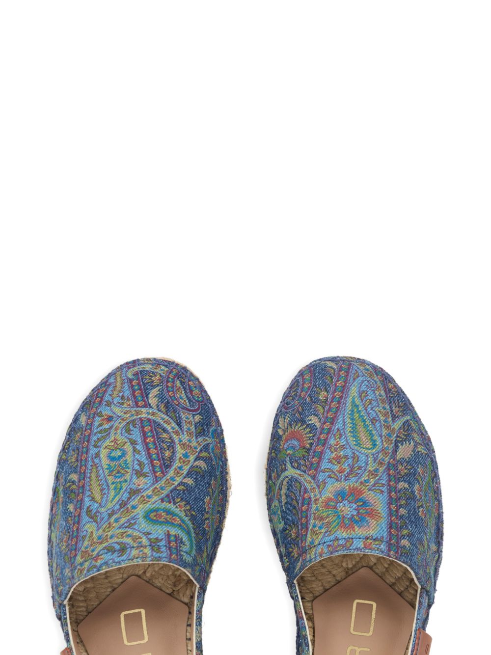 Slip-On Espadrilles With Floral Paisley Design