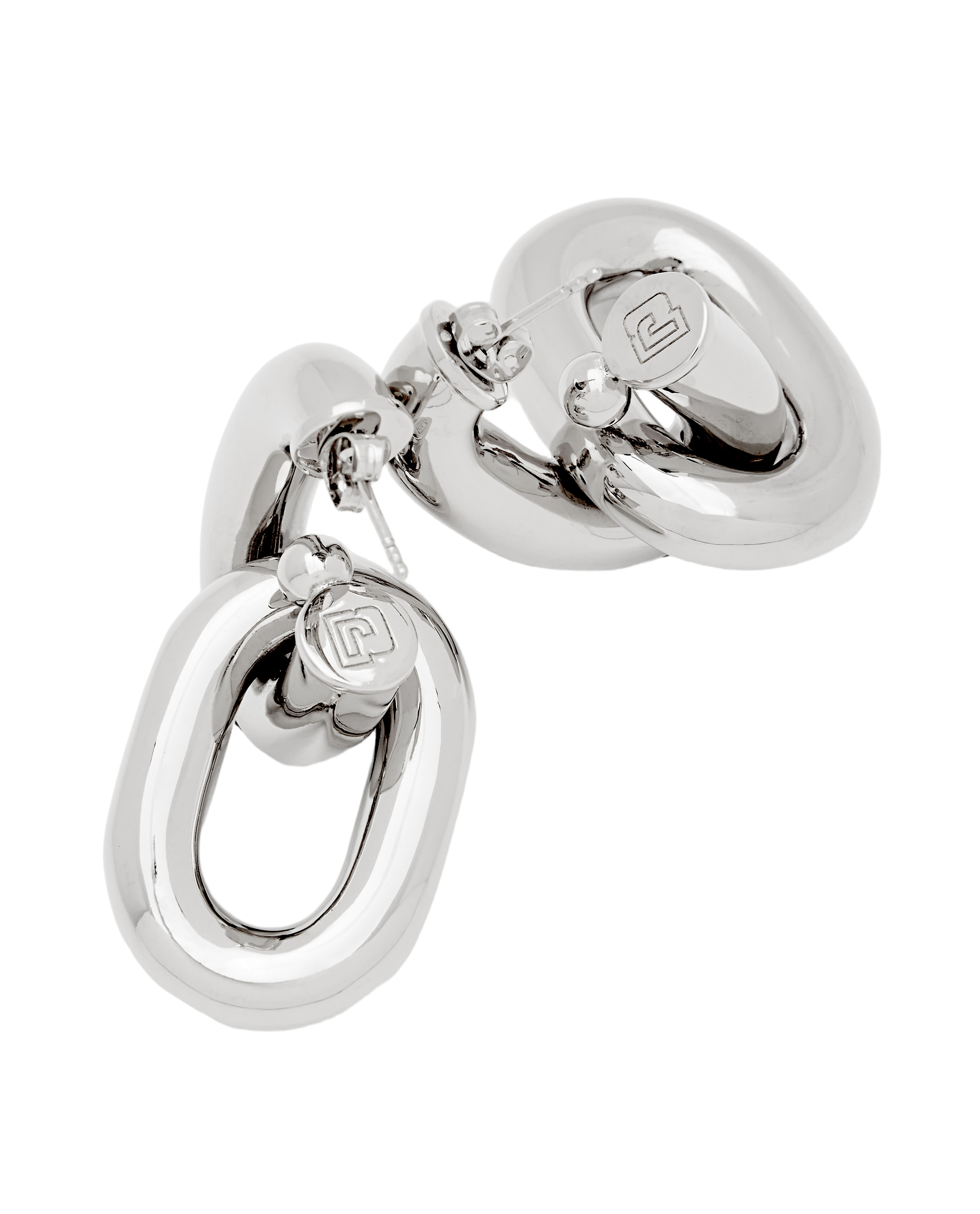 Xl Link Double Hoop Earrings