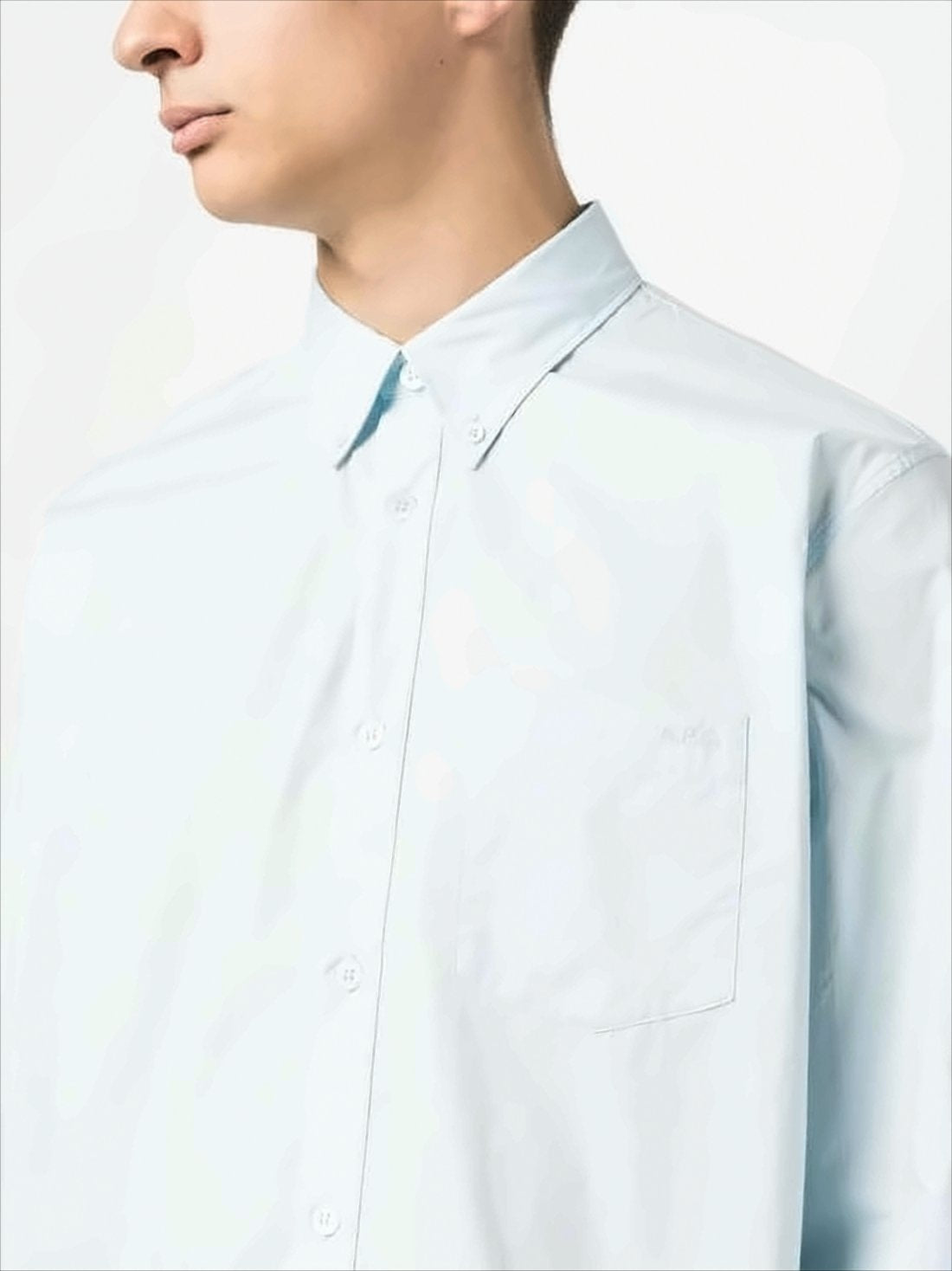 Long-Sleeve Casual Shirt with Classic Collar