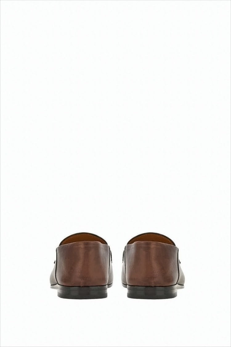 Polished Calfskin Leather Loafers
