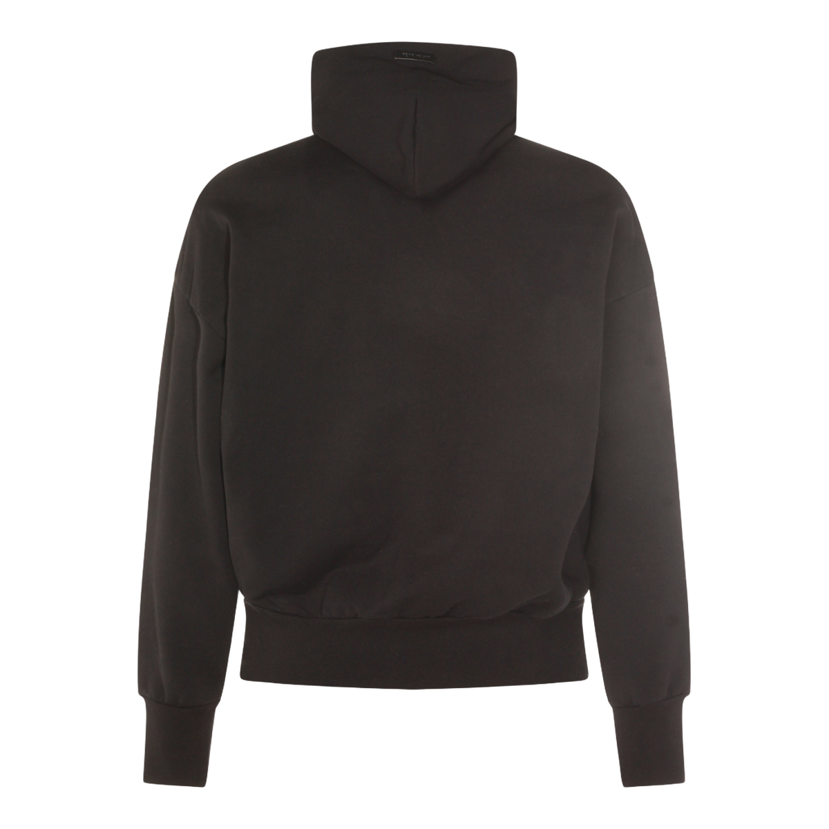 Structured Collar Black Knit Sweater