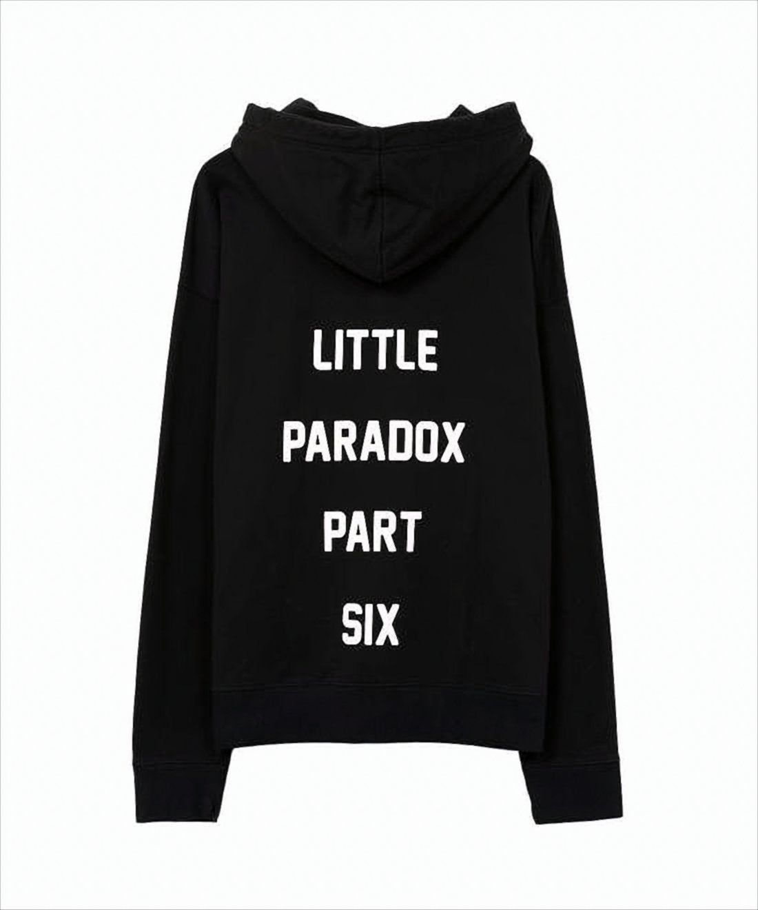 Graphic Black Hooded Sweatshirt with Dog Motif