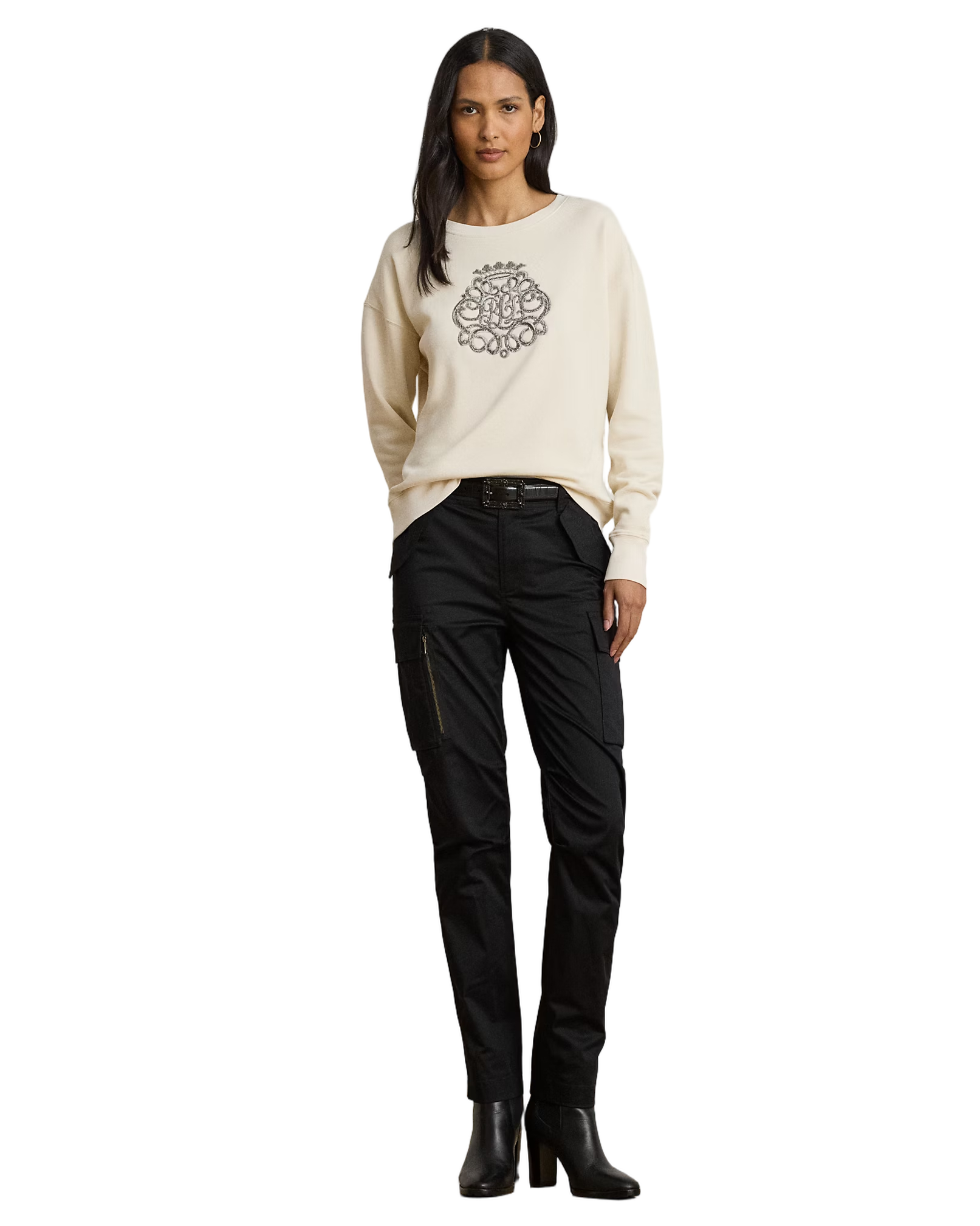 Kappy Long Sleeve Sweatshirt In Mascarpone Cream