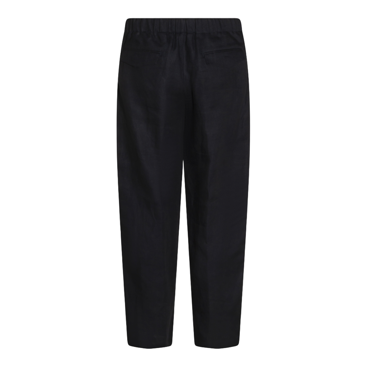 Straight-Leg Trousers With Elastic Waistband