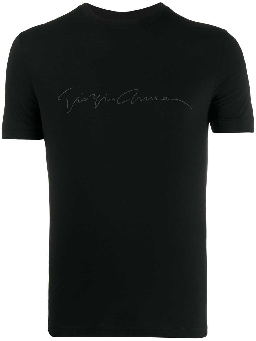 Subtle Signature Print Black T-Shirt