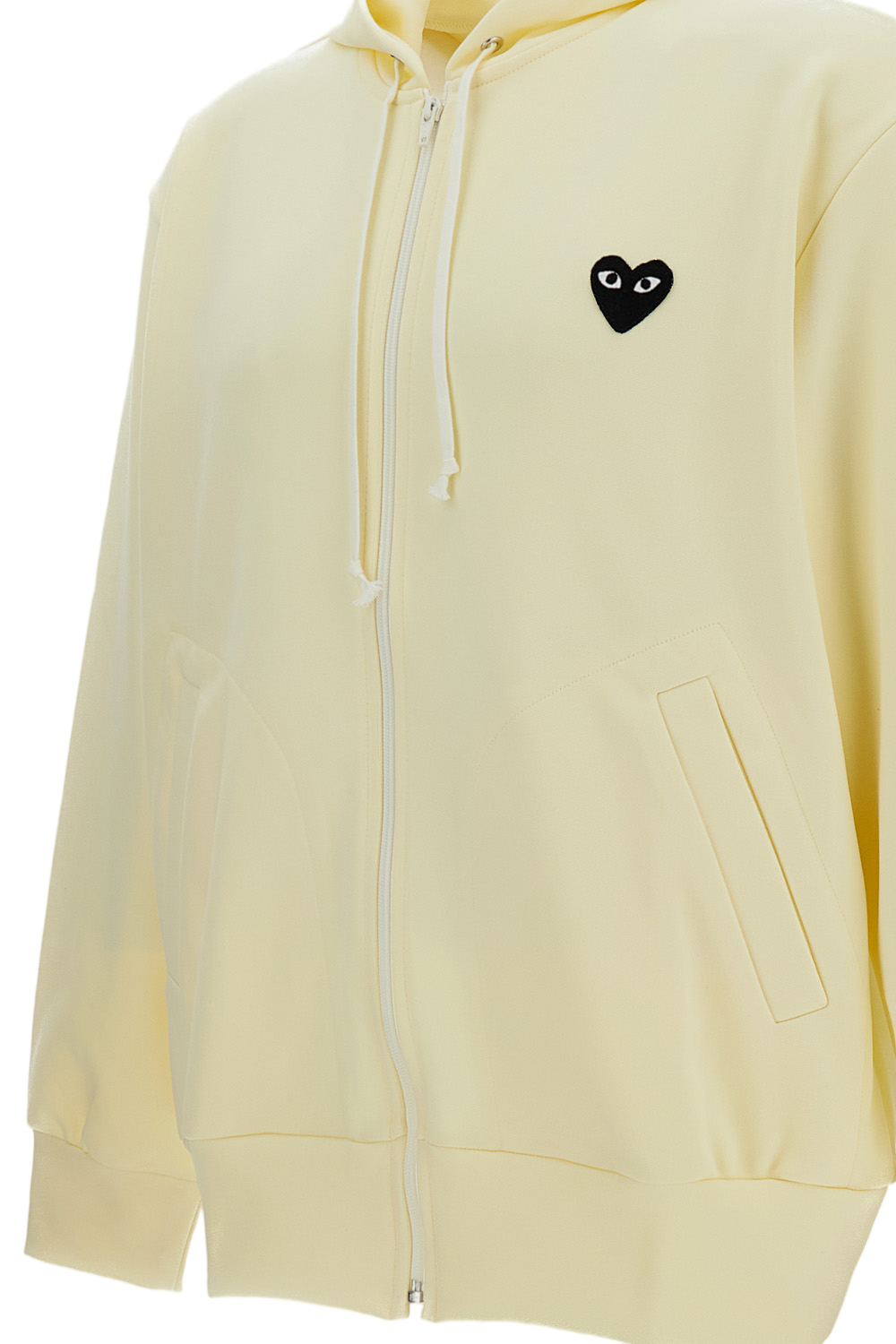 Front-Zip Hoodie with Heart Print