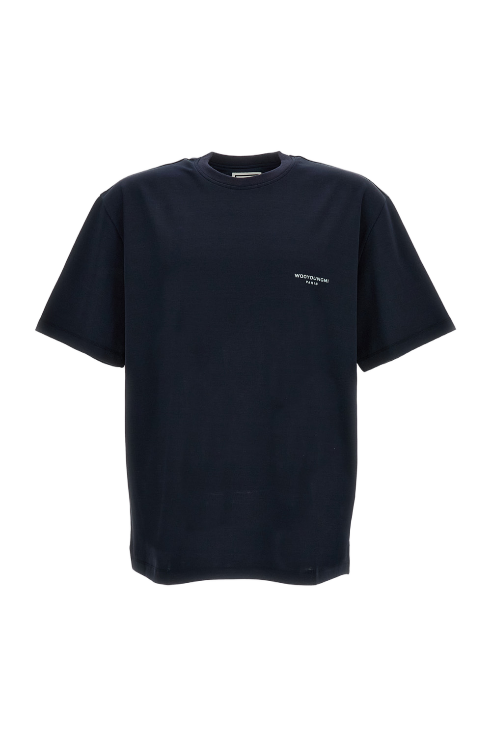Blue Logo Cotton T-Shirt
