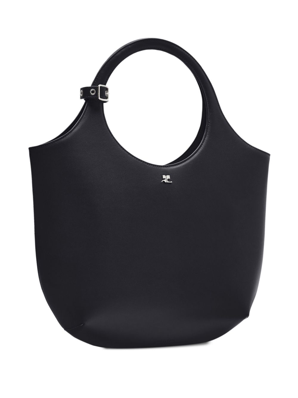 Smooth Grain Black Handbag