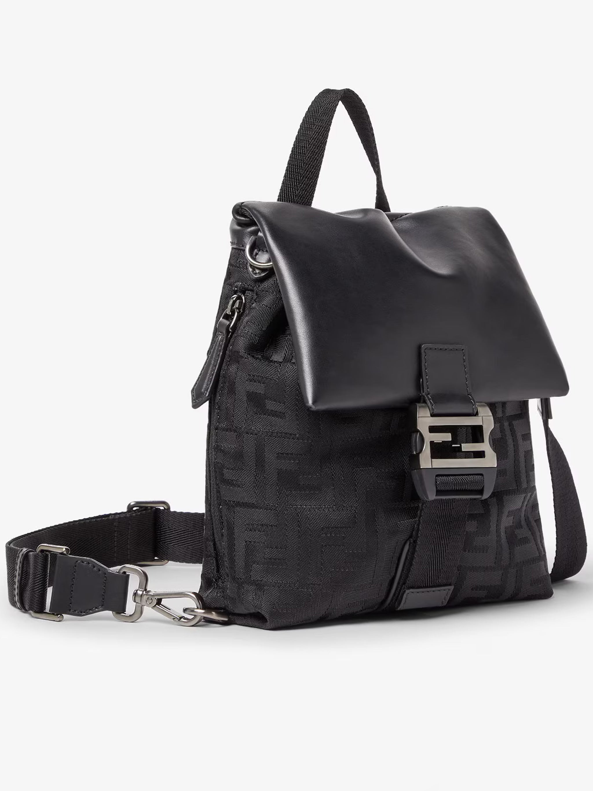 Baguette Cross Nylon FF Embossed Bag
