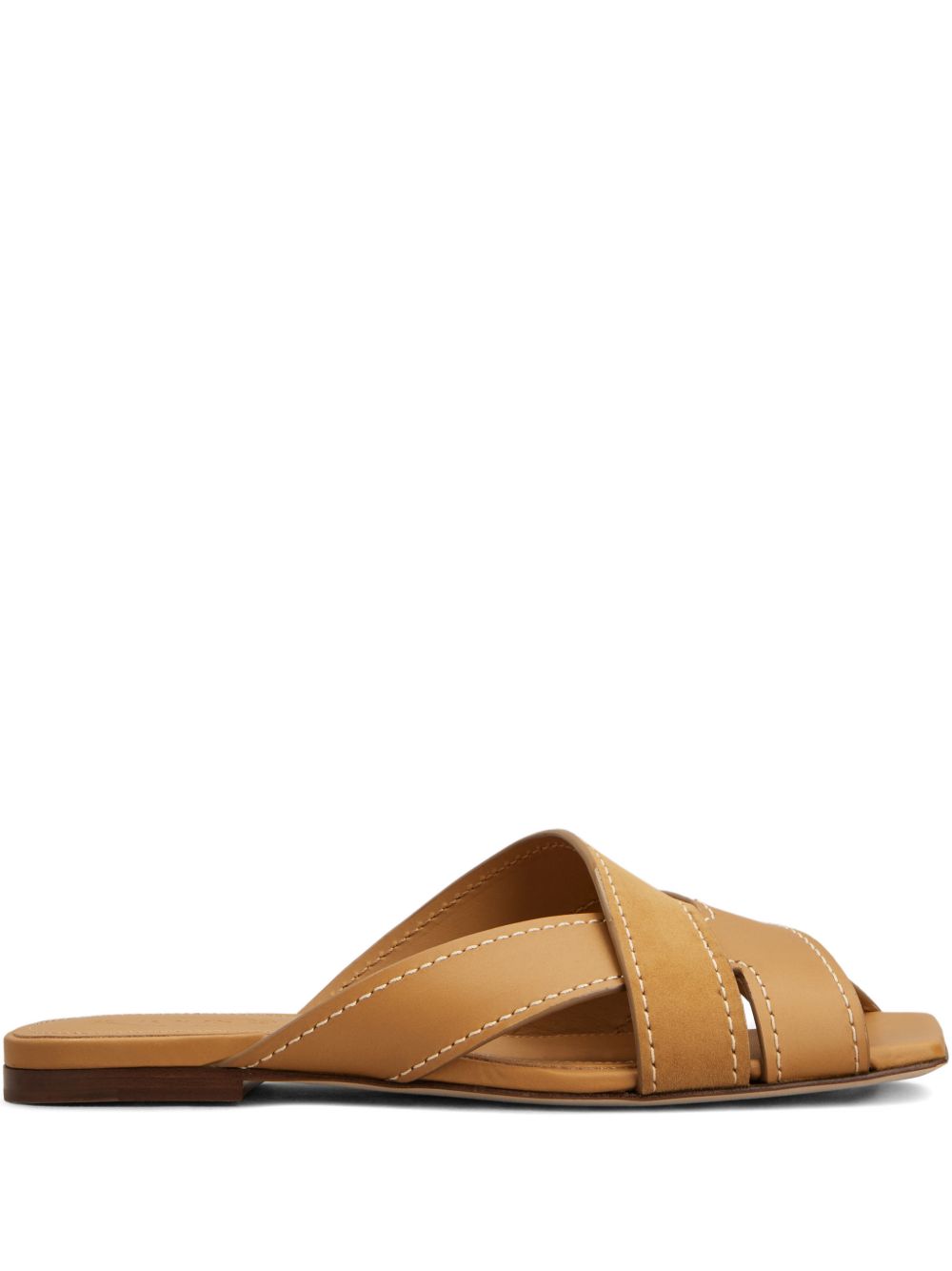 Crisscross Strap Flat Sandals