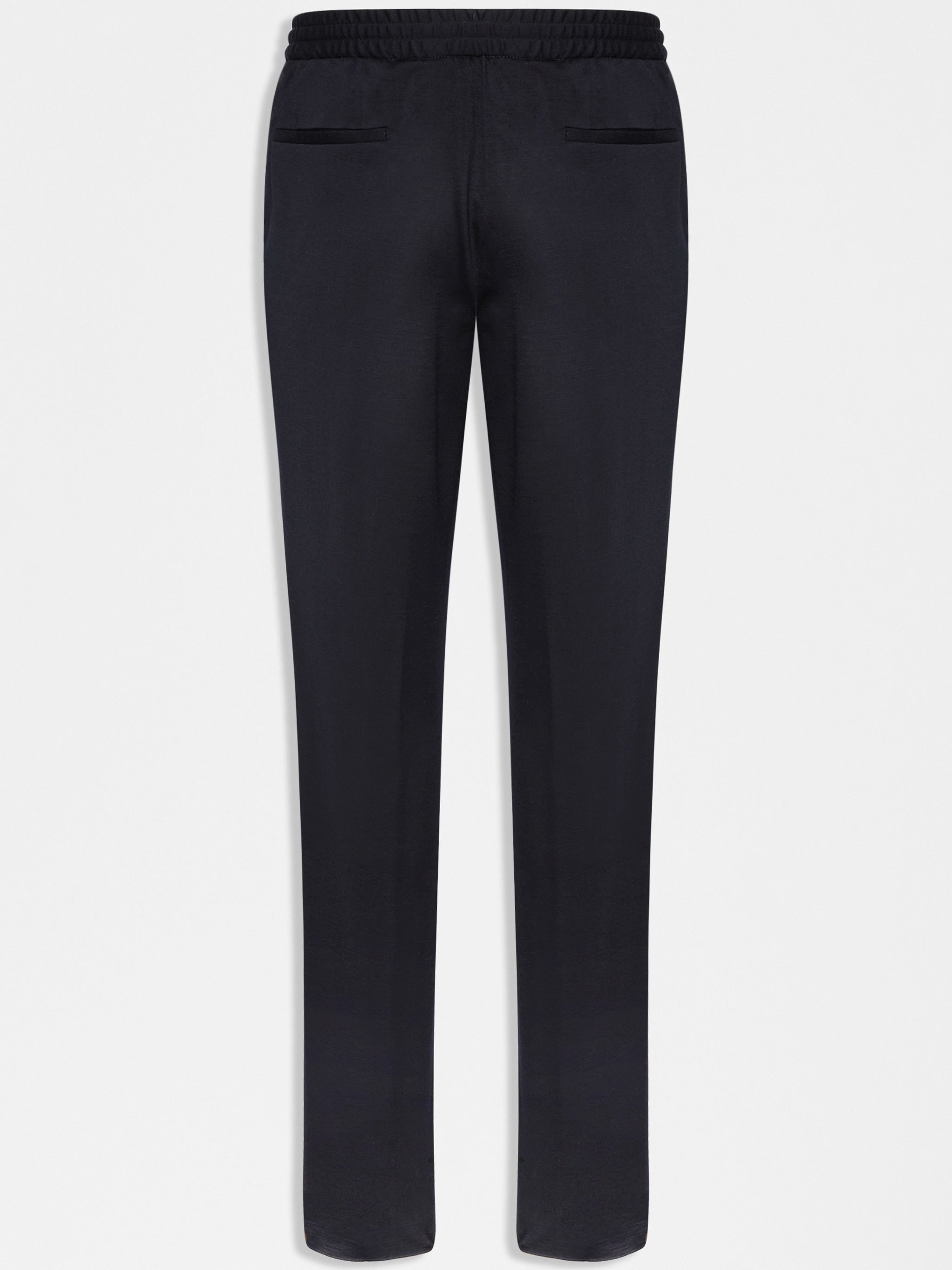 Black Easy Wear Drop Two-Piece Suit