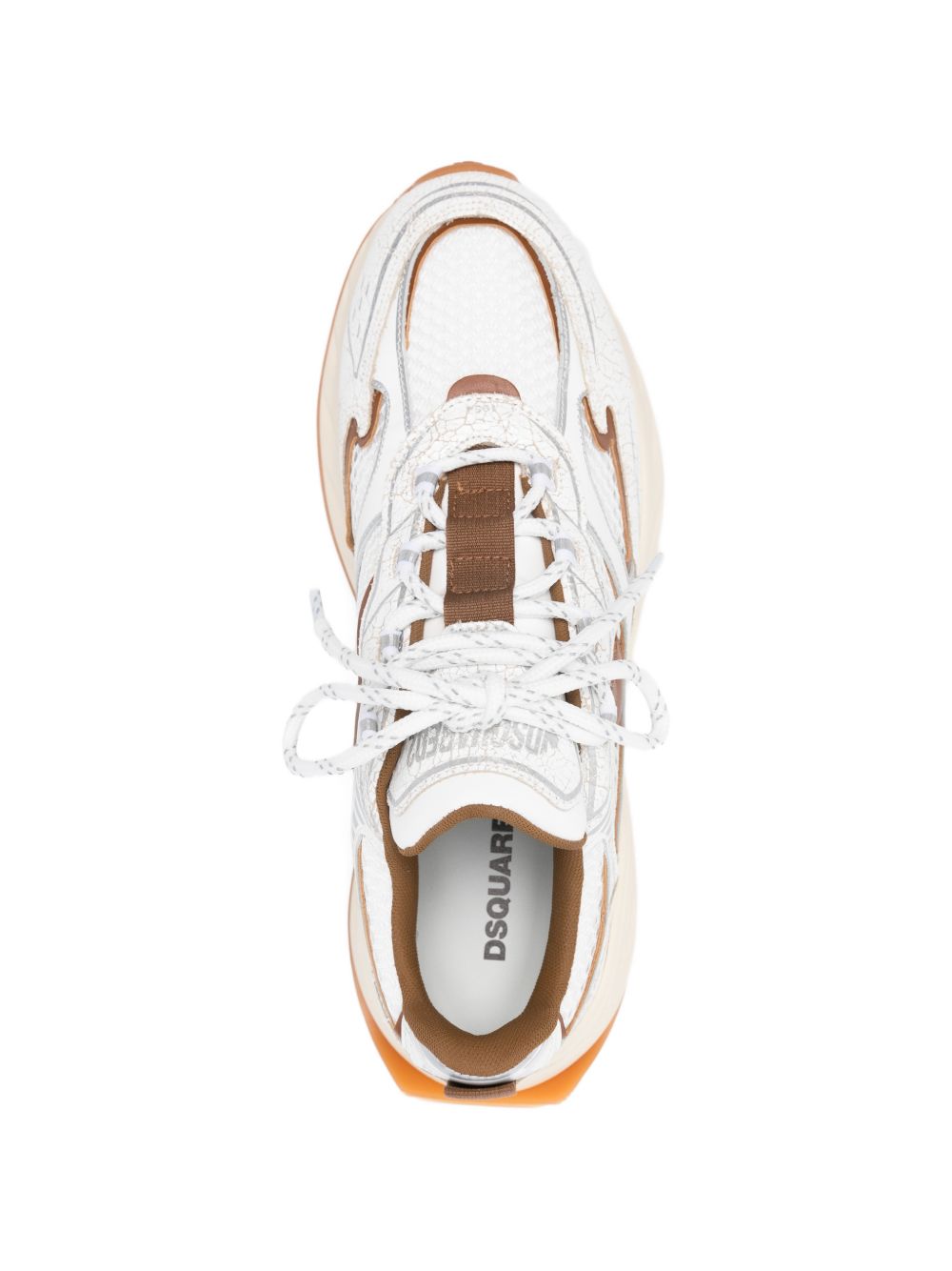 White Textured Upper Sneakers