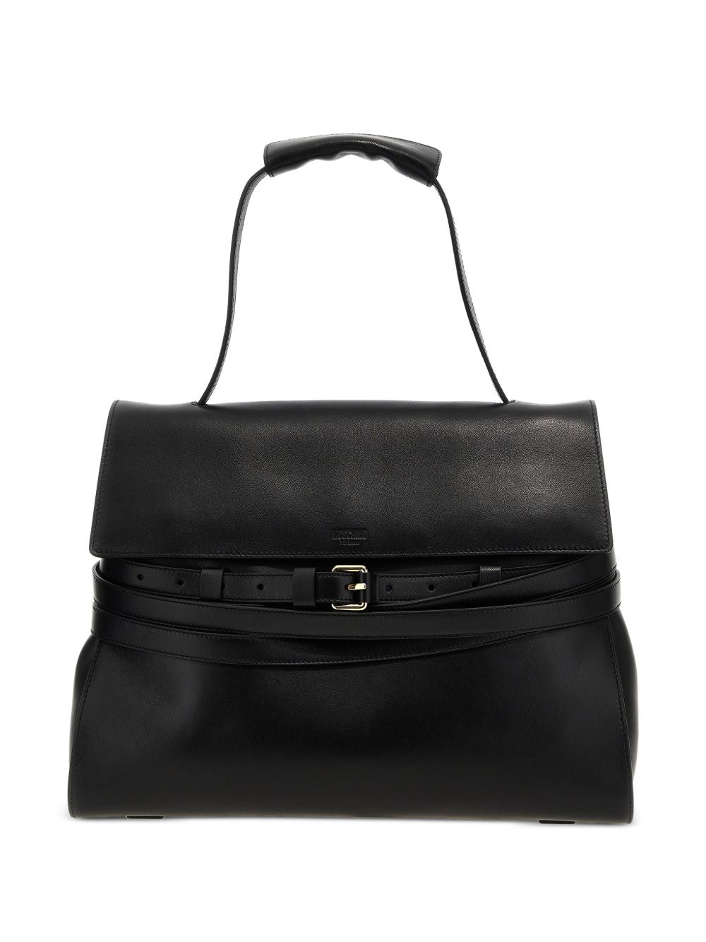 Structured Handbag With Flap Closure