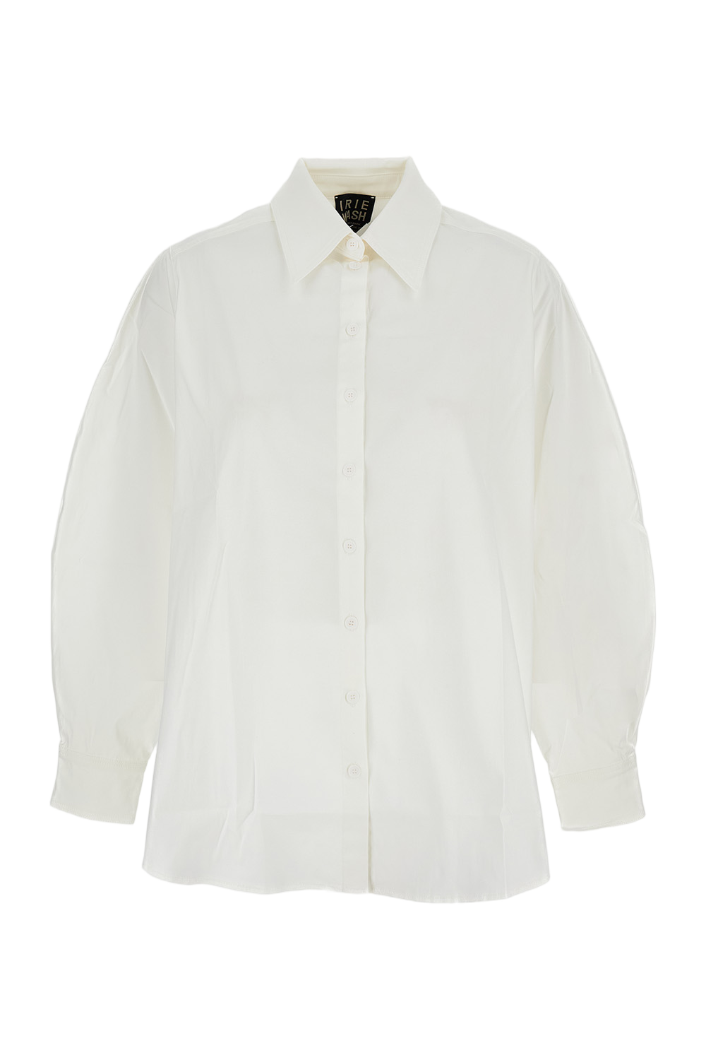 Crisp White Shirt with Structured Collar and Button-Down Front
