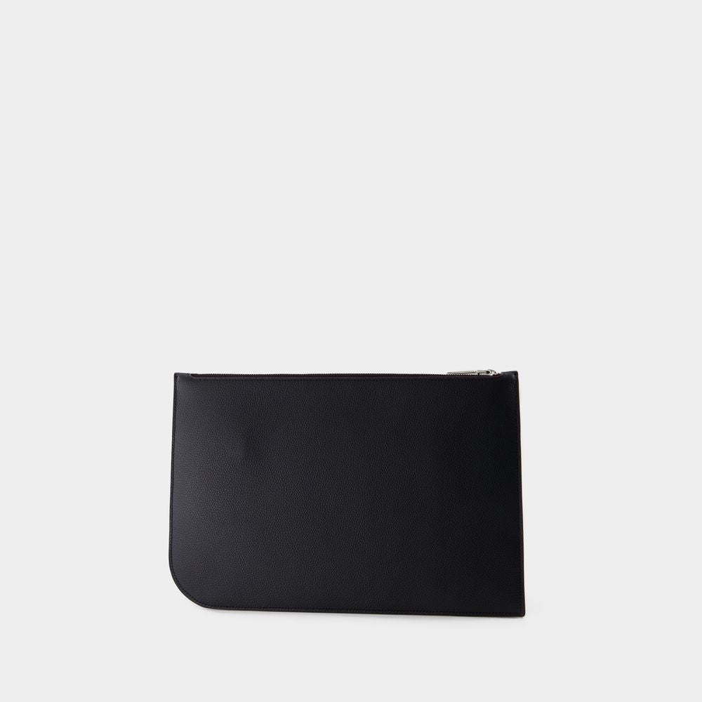 L Sling Crossbody - Leather - Black