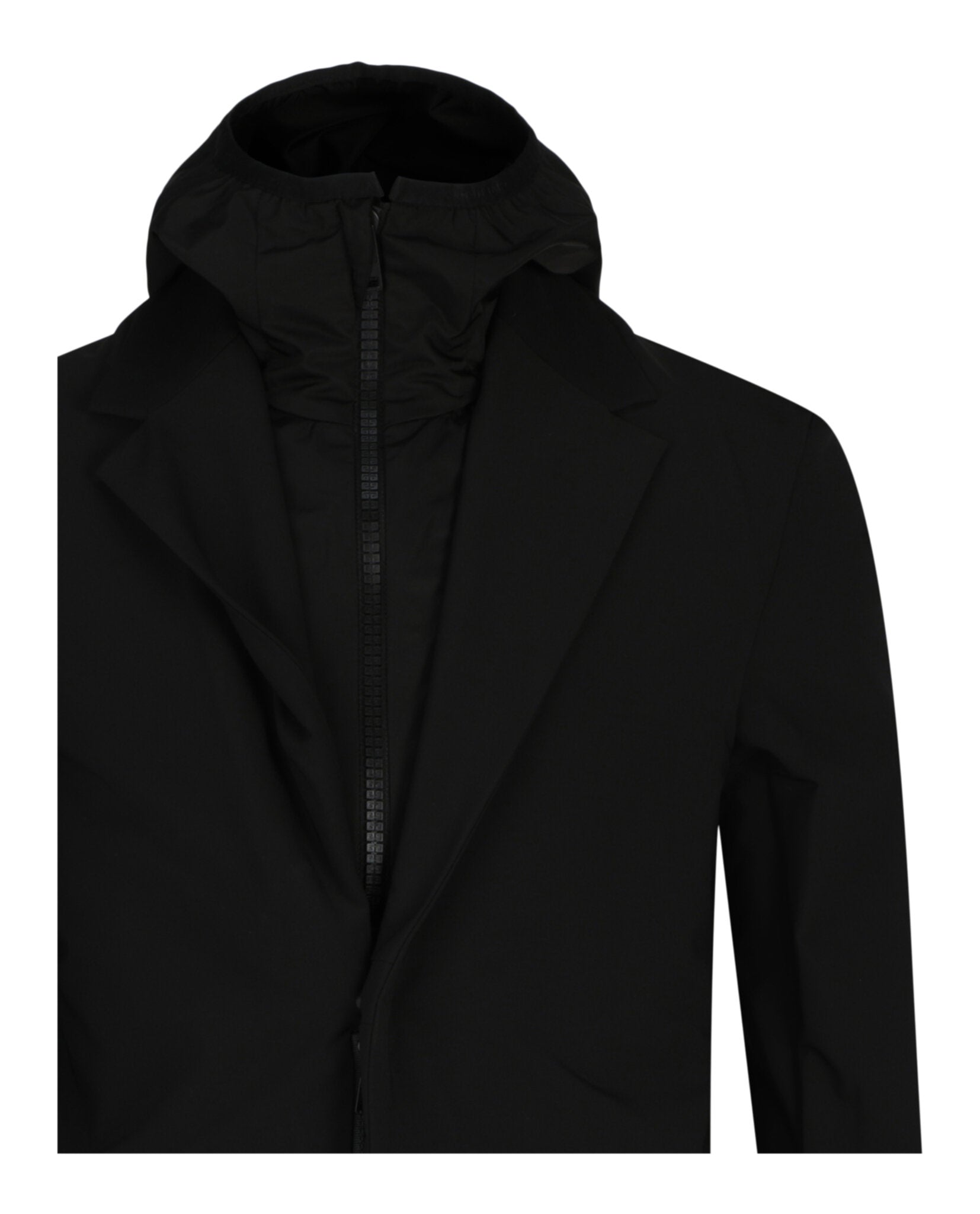 Single-Breasted Layered Blazer