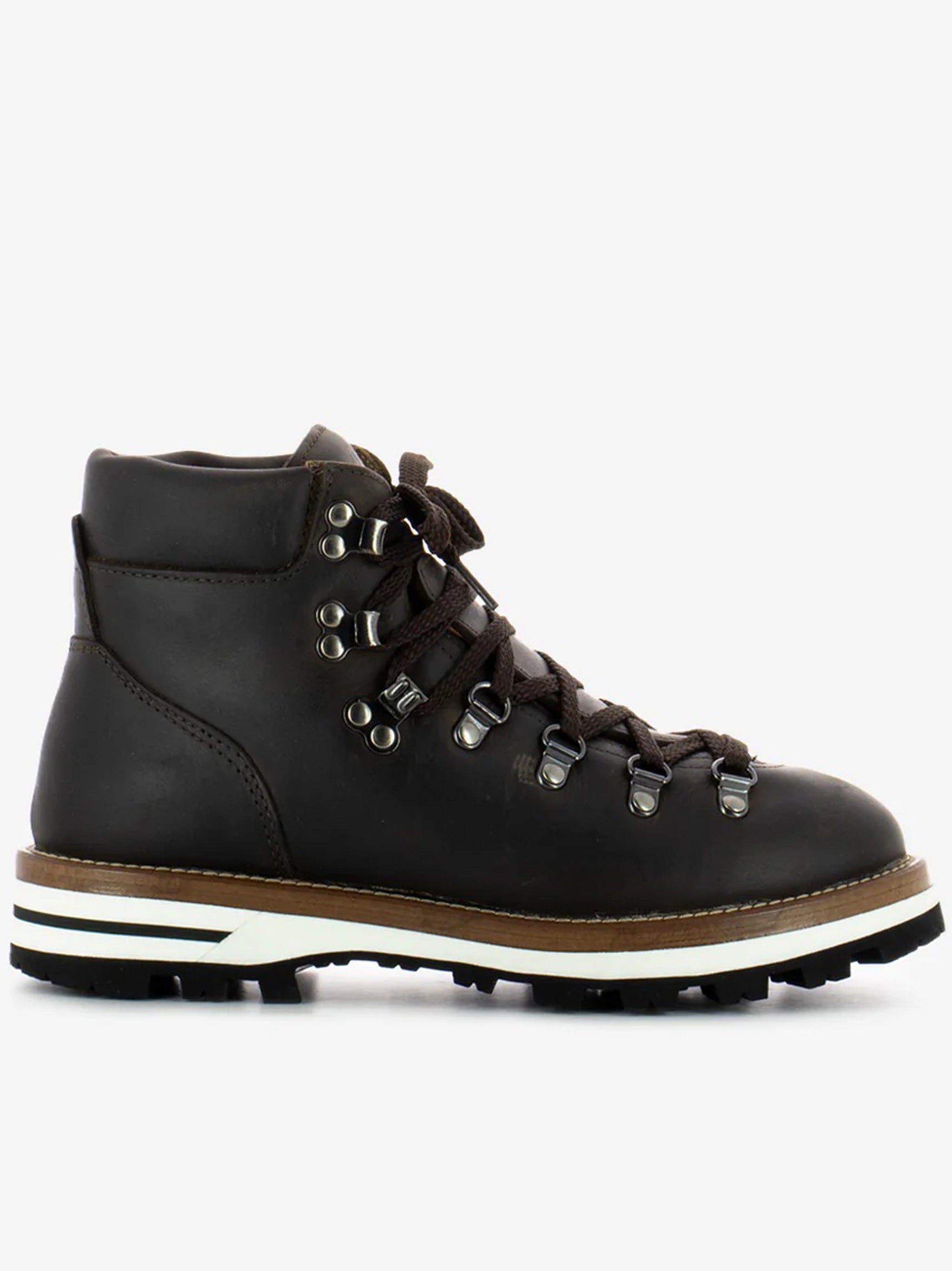 Dark Cortina Leather Ski Snow Boots