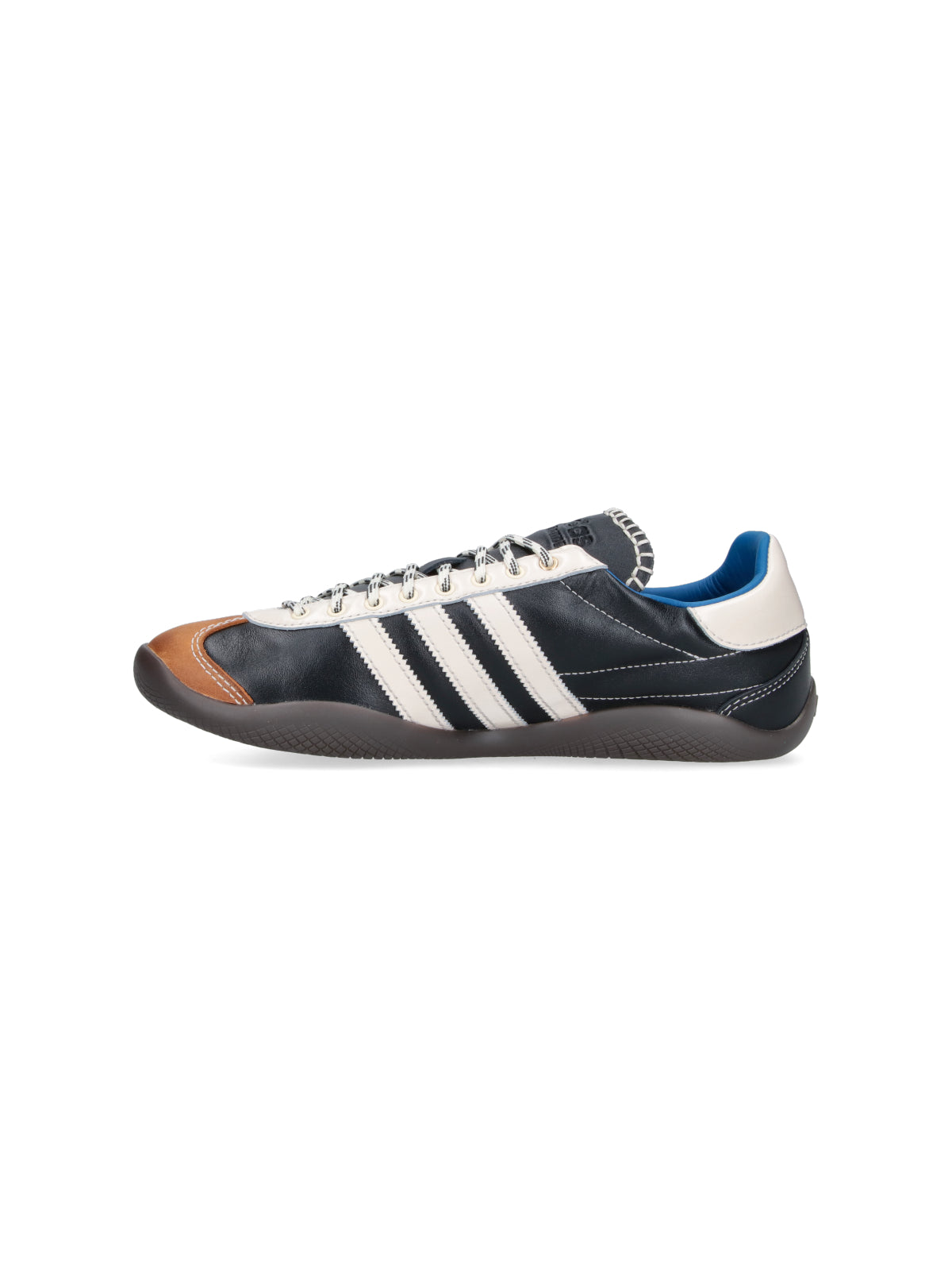Black Sporty Low-Profile Accented Sneakers