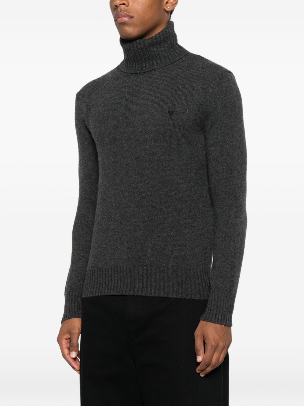 Dark Grey Turtleneck Sweater